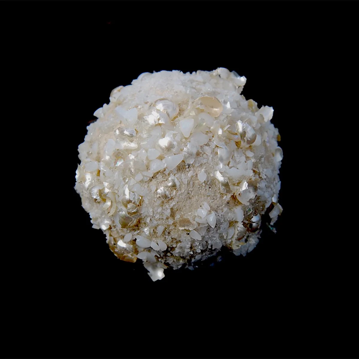 Maya's pearl - made from bits of pearl and Mica.