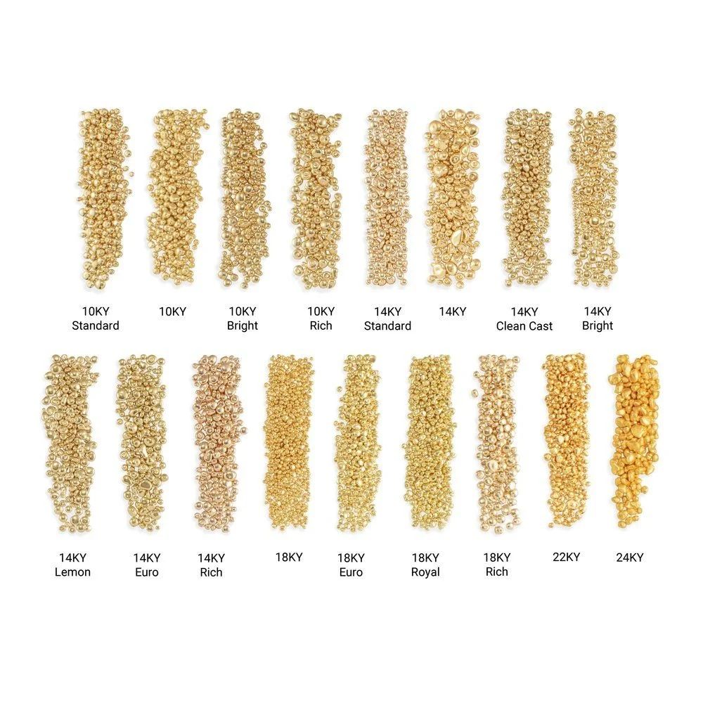 Colors of gold casting grain