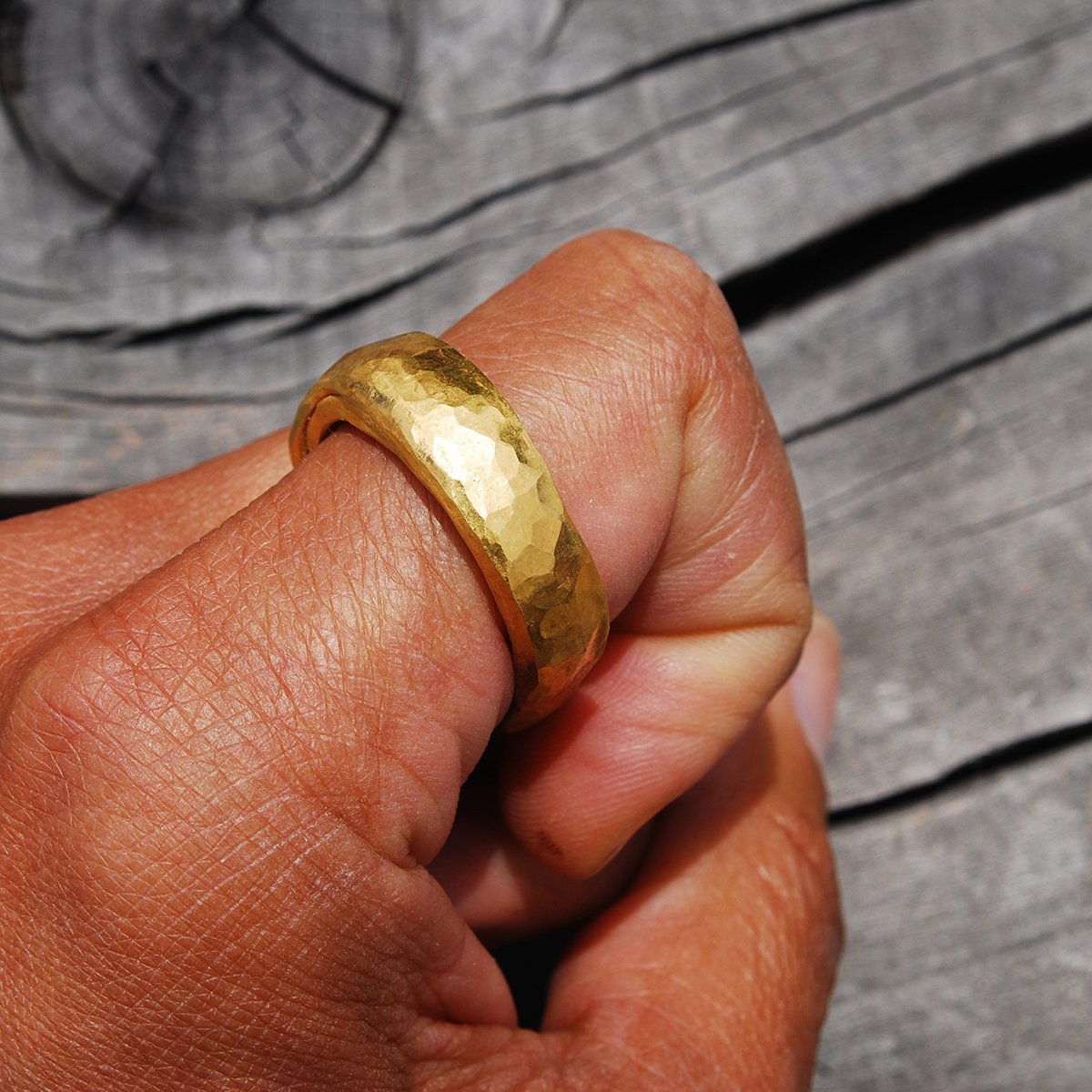 Forged 24k chunky band