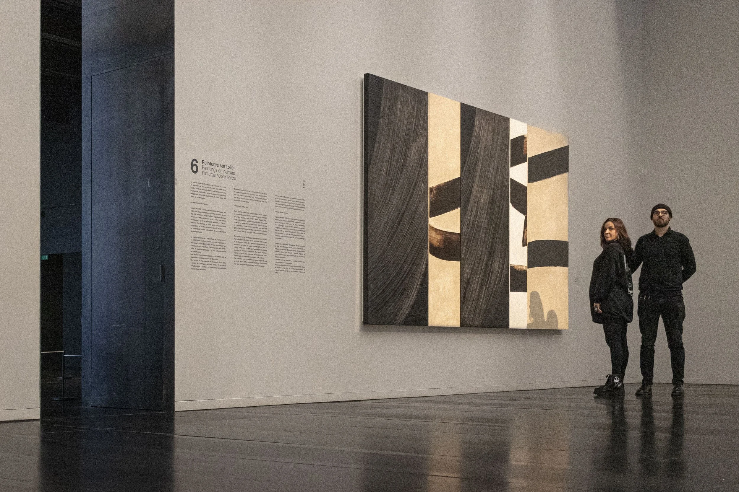 Caroline et Olivier Poinsignon au Musée Soulages à Rodez , janvier 2024