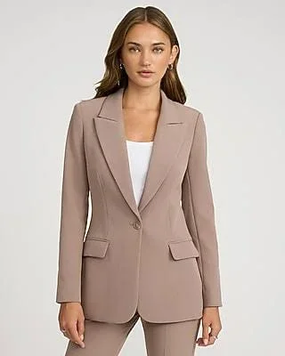 Elegant Taupe Women's Blazer