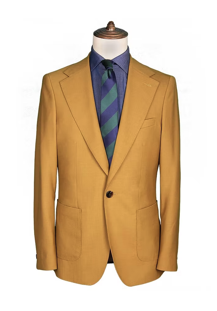 Men's Mustard Tailored Blazer