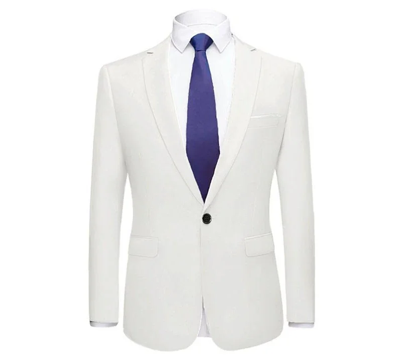 Men's Classic White Suit Jacket