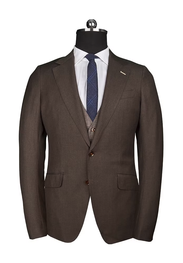 Classic Brown Tailored Suit