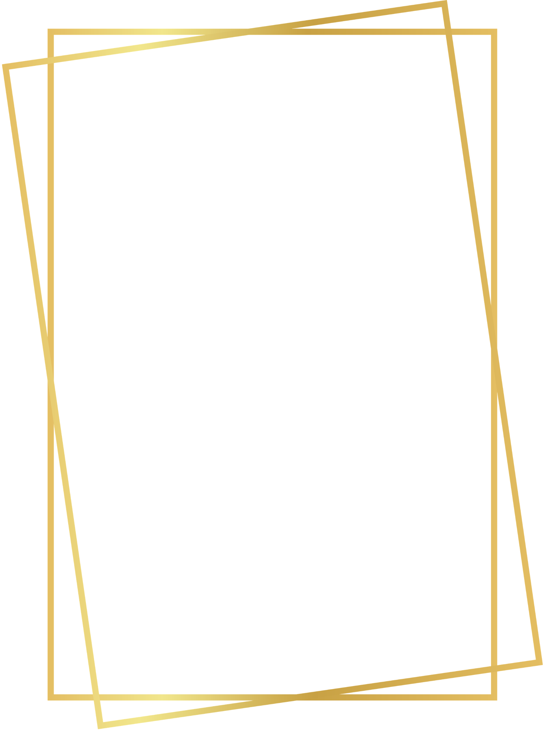 A gold, vertical frame.