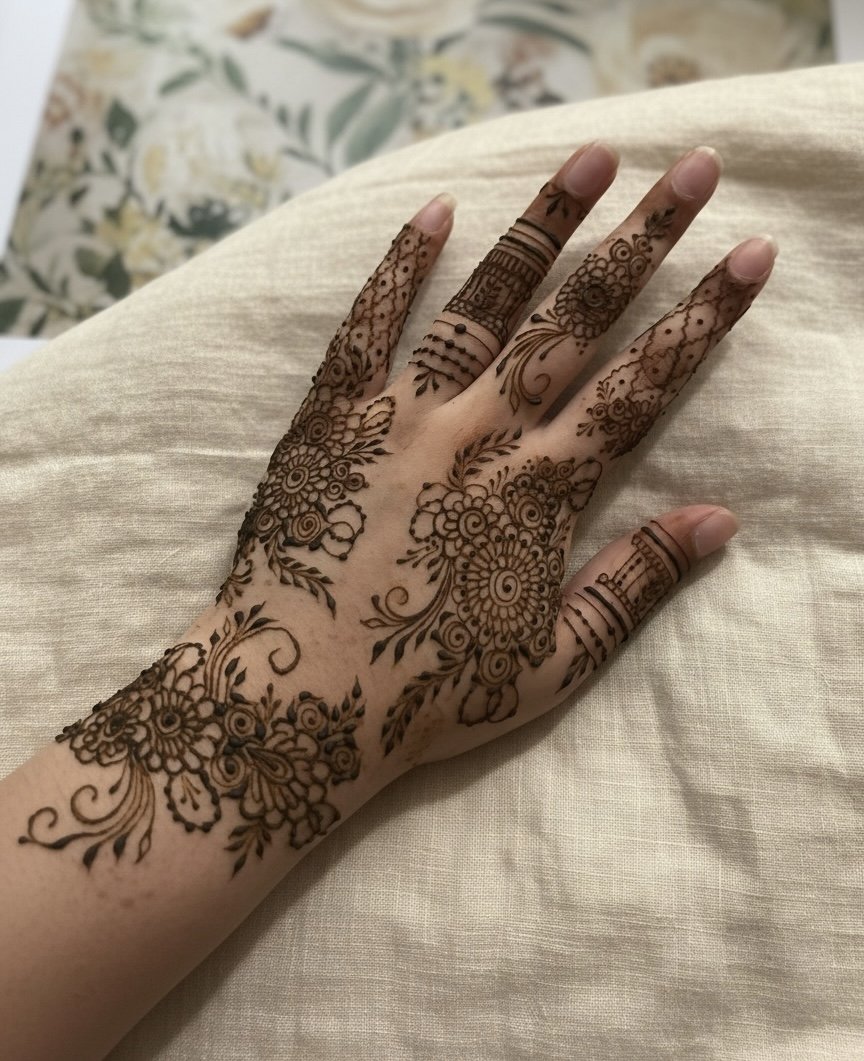 Floral henna (£10-£15)