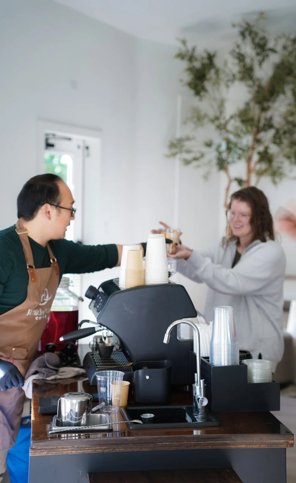 Braided Cord Coffee Cart Brunch Coffee catering NC