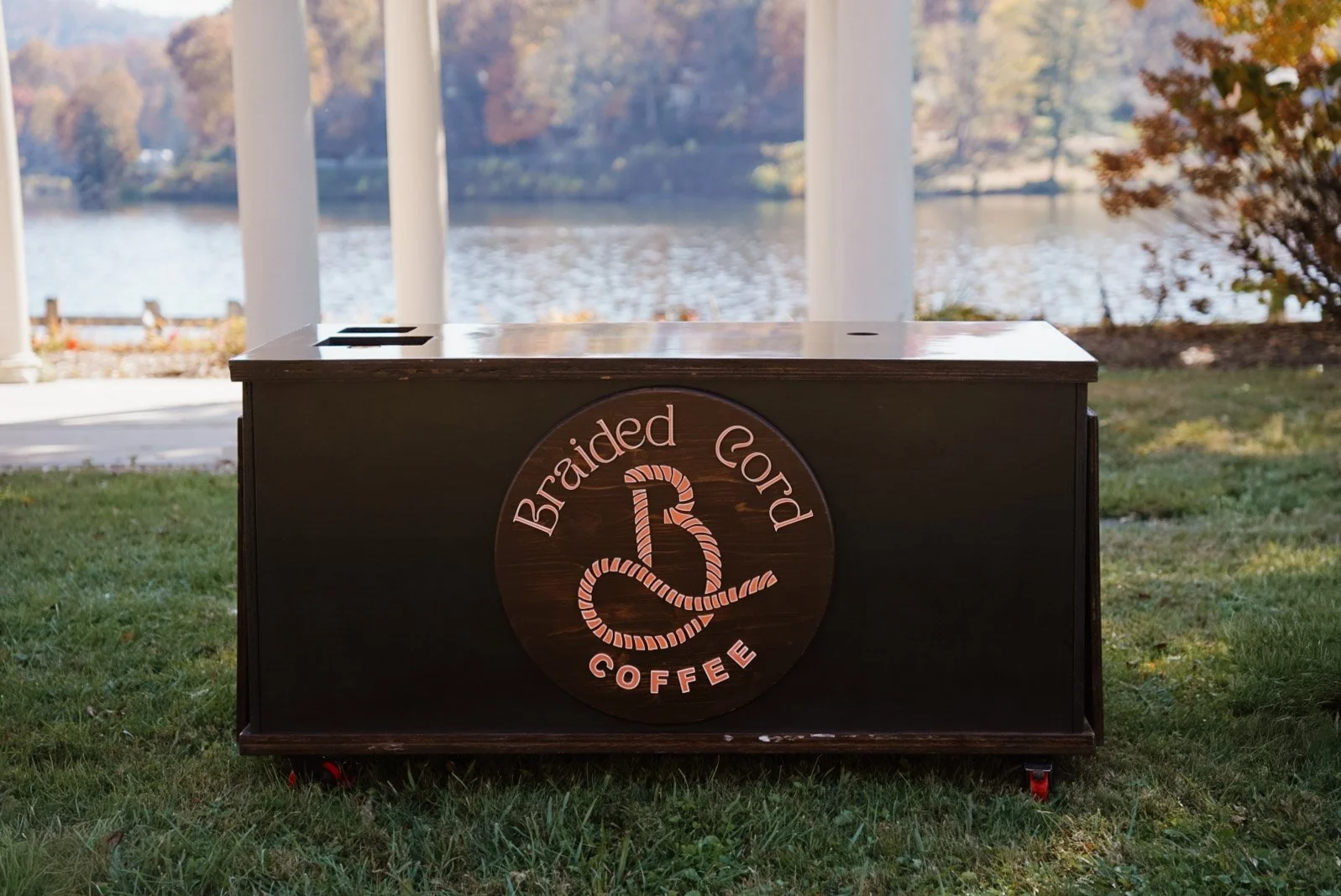 Braided Cord Coffee Cart Mobile Espresso Bar