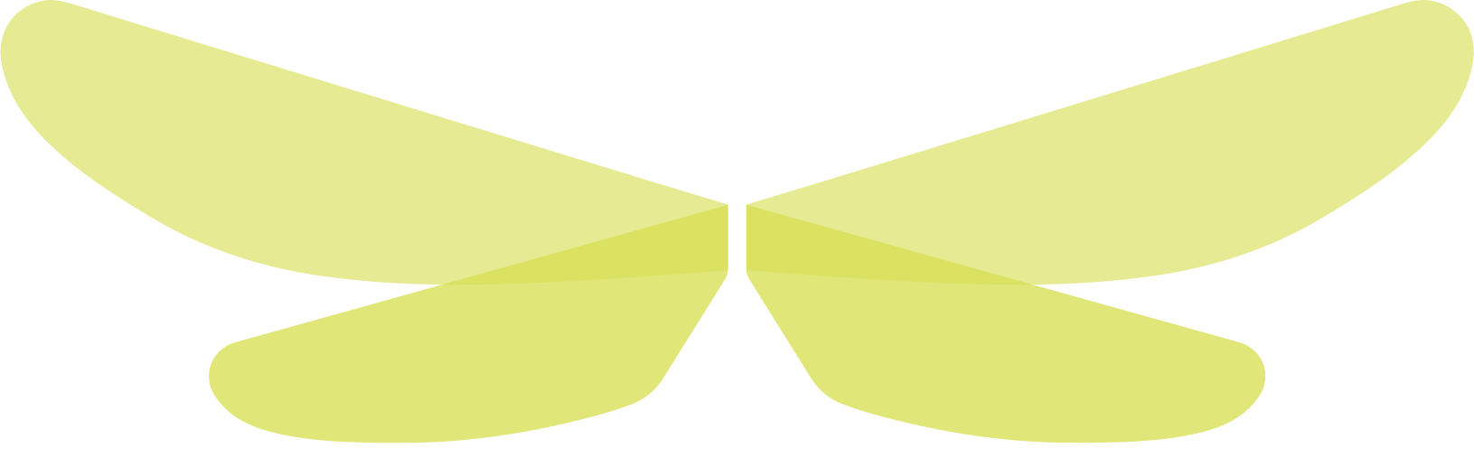 A yellow dragonfly with symmetrical wings.