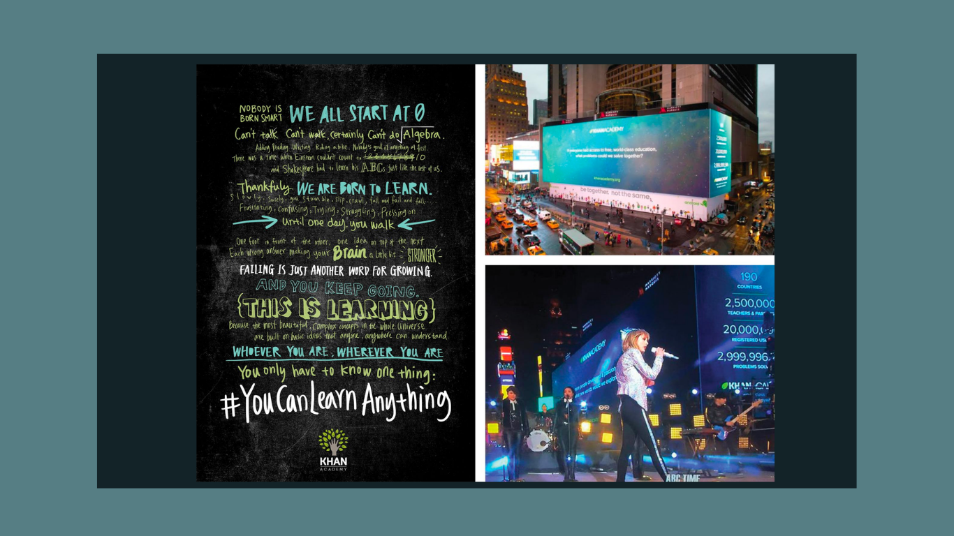 Khan Academy "You Can Learn Anything"