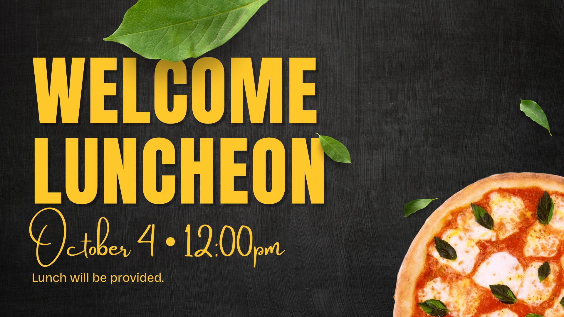 Welcome Luncheon