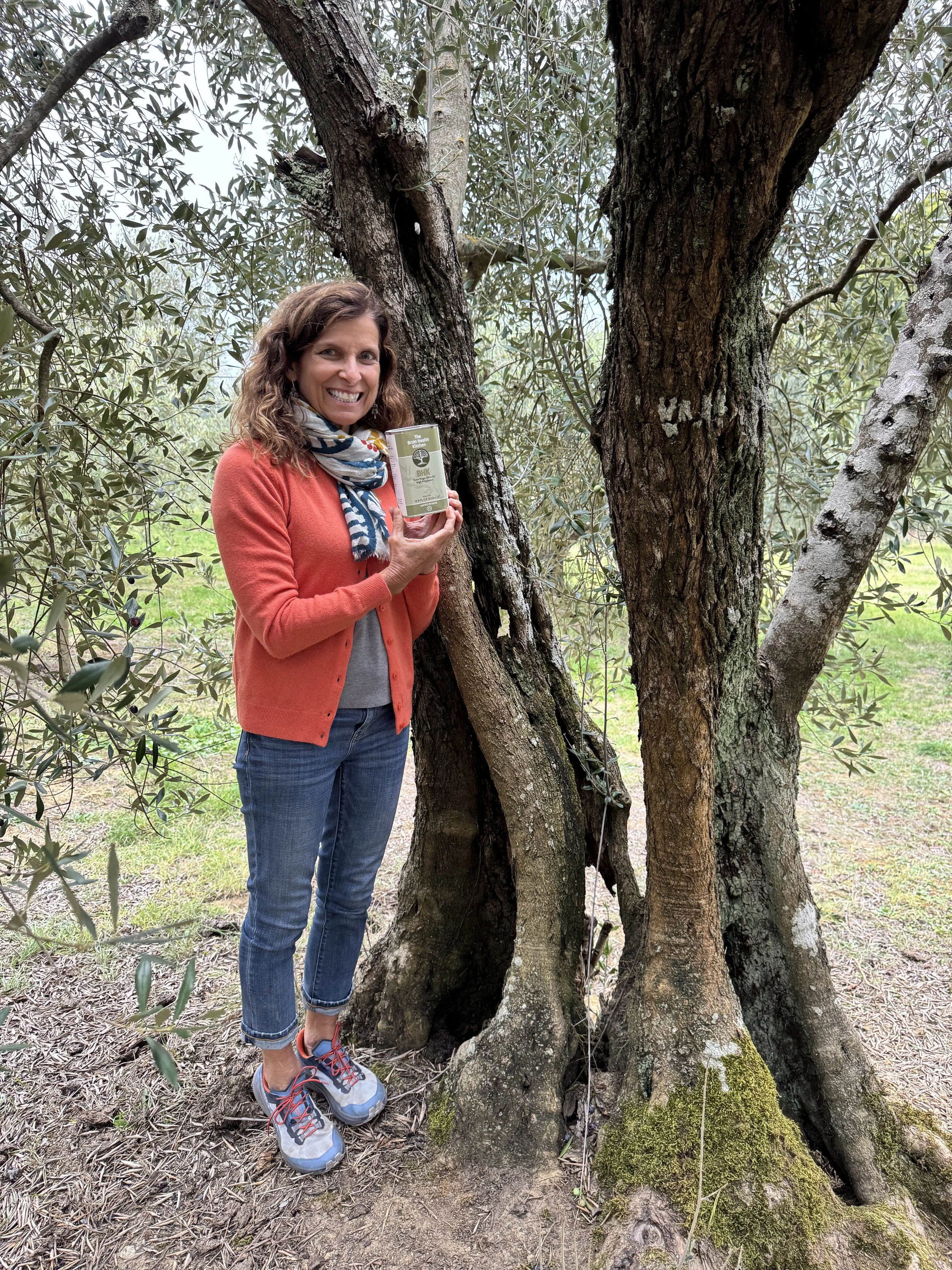 Dr. Annie Fenn with BHK Olive Oil