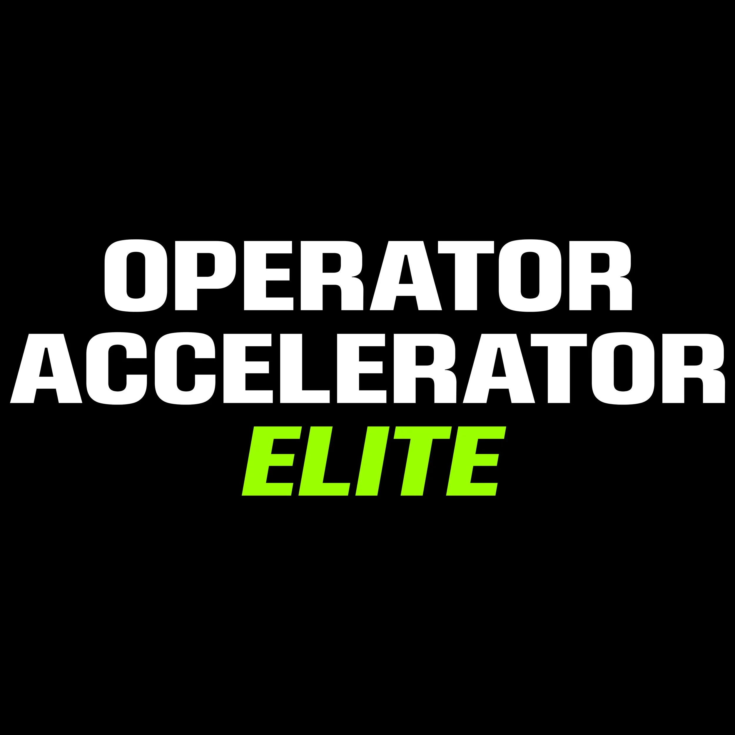OPERATOR ACCELERATOR ELITE