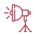 Illustration of a pink alarm clock with a light bulb on top, symbolizing an idea or alert