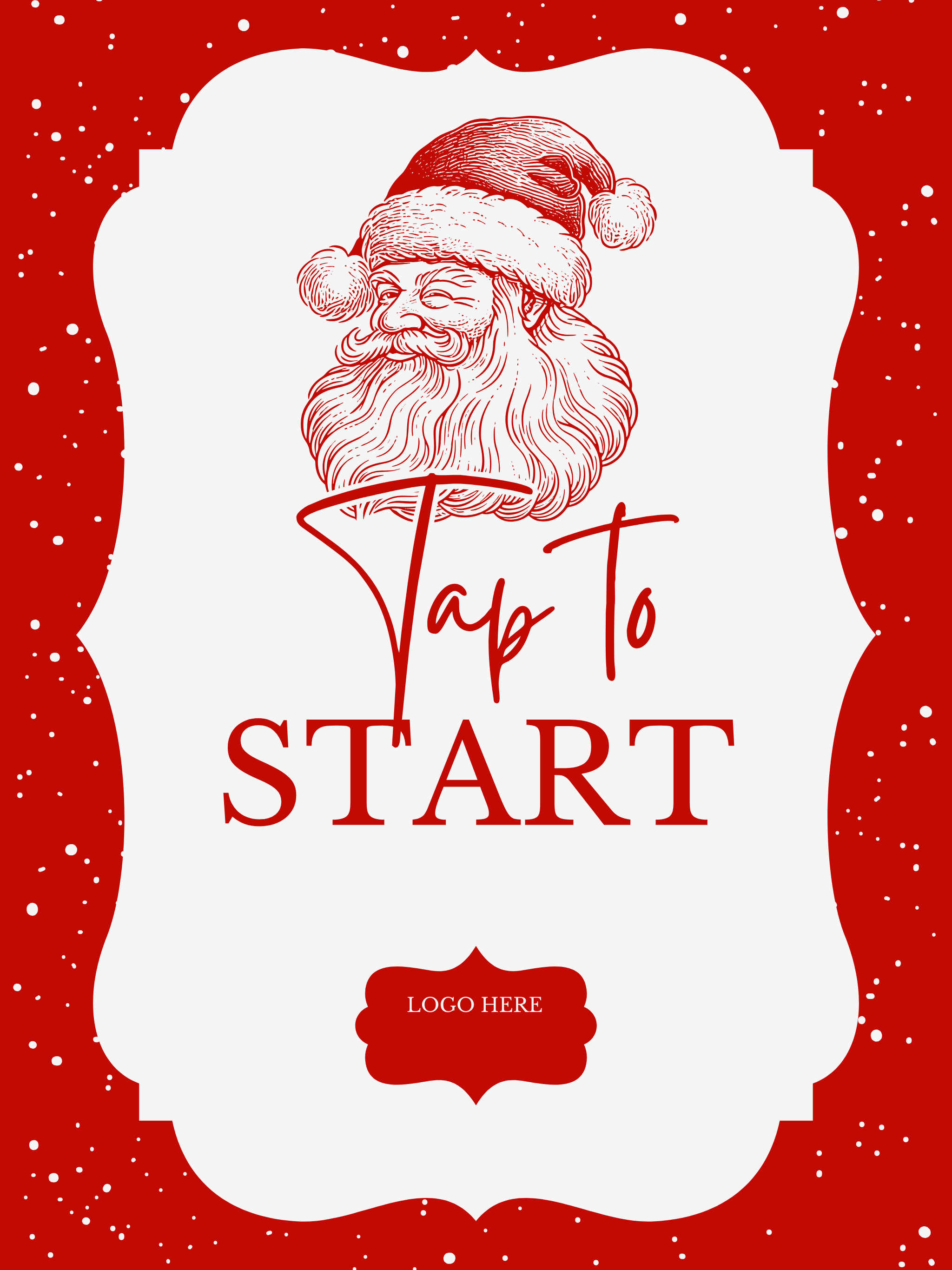 Red and White Santa