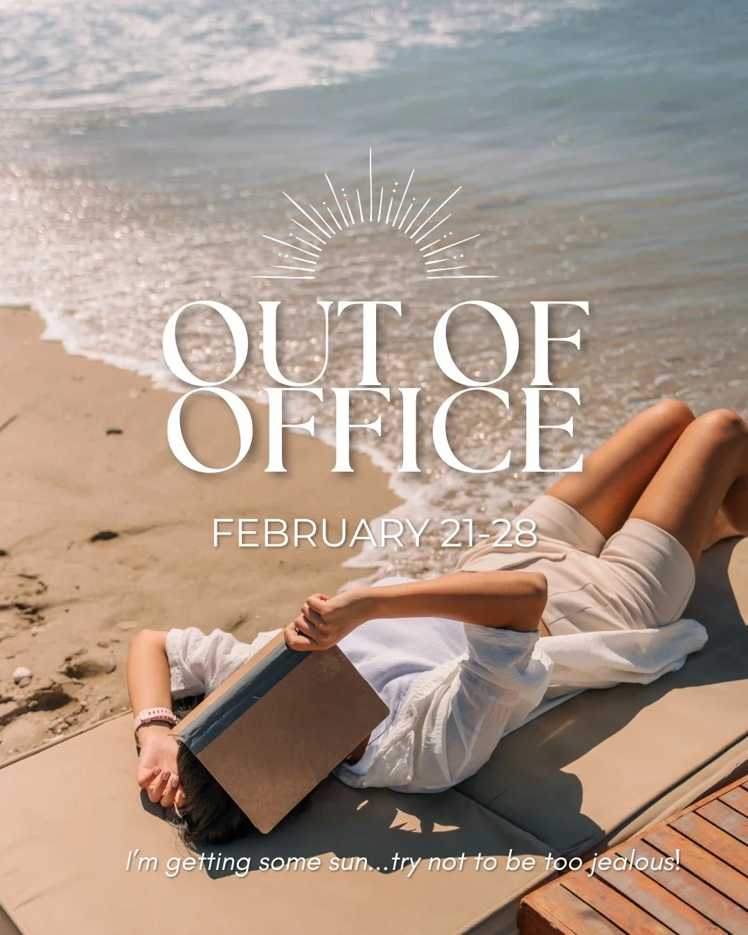 Out of office + out of heels for the next week, woohoo!

I&rsquo;m trading ceremony scripts for sandy toes, timelines for tide charts, and happy tears for a whole lot of sunscreen. This officiant is hitting pause to rest, recharge, and soak up some s