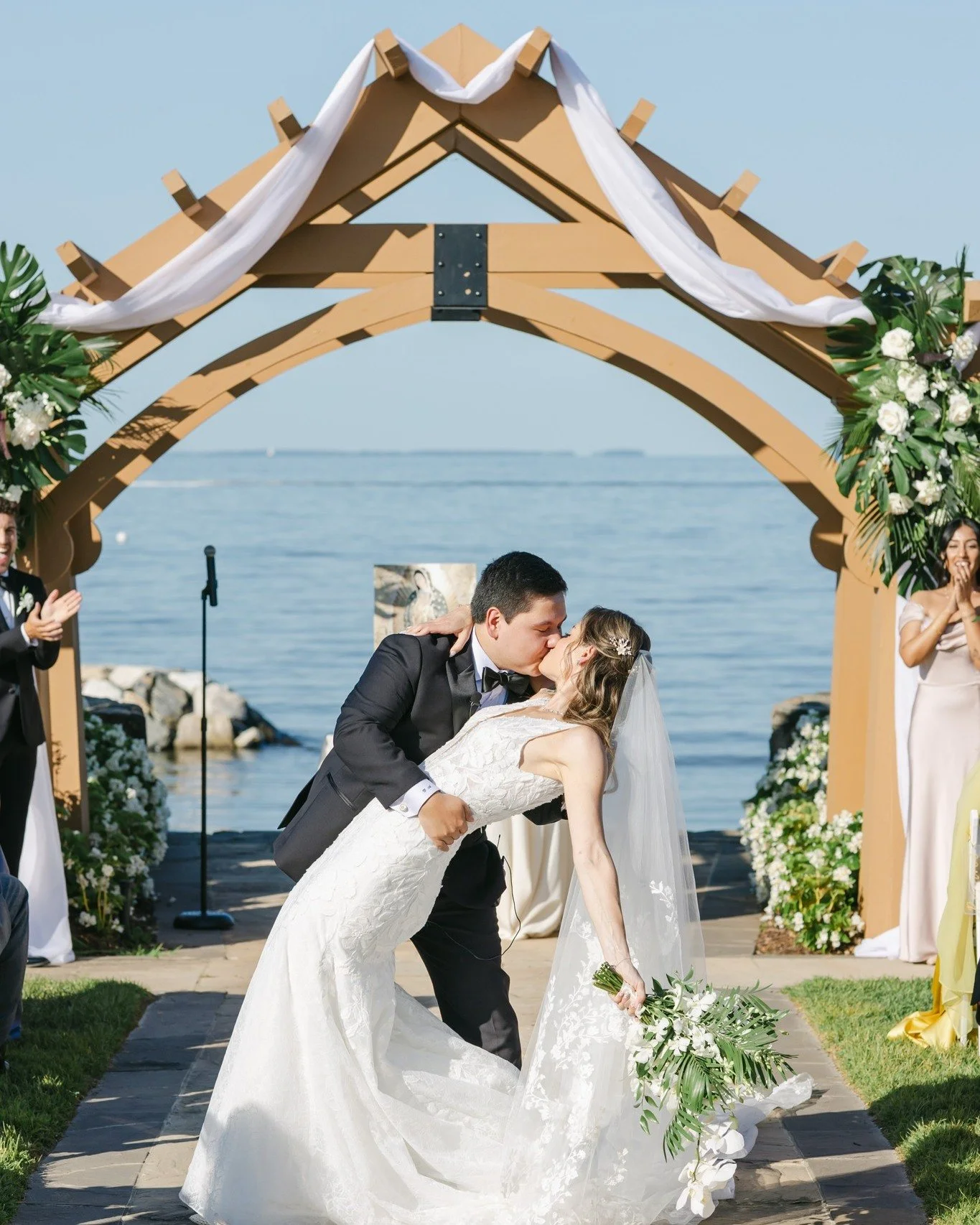 Couple Spotlight: Tara &amp; David 💍

Tara and David had an incredibly beautiful wedding that was also incredibly THEM. I loved getting to see Tara's tattoos while she and David performed the Catholic ritual of presenting flowers to the Virgin Mary,