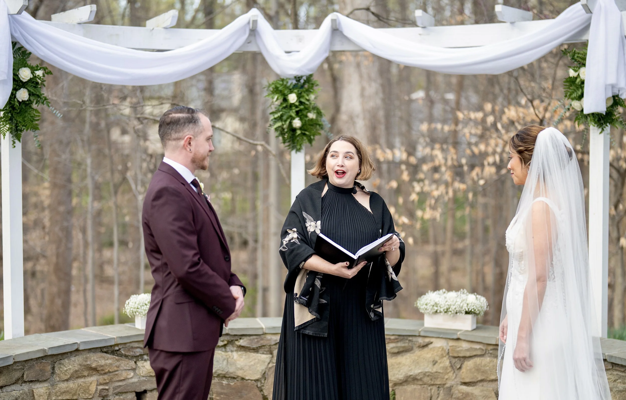 custom ceremony wedding officiant speaking Maryland