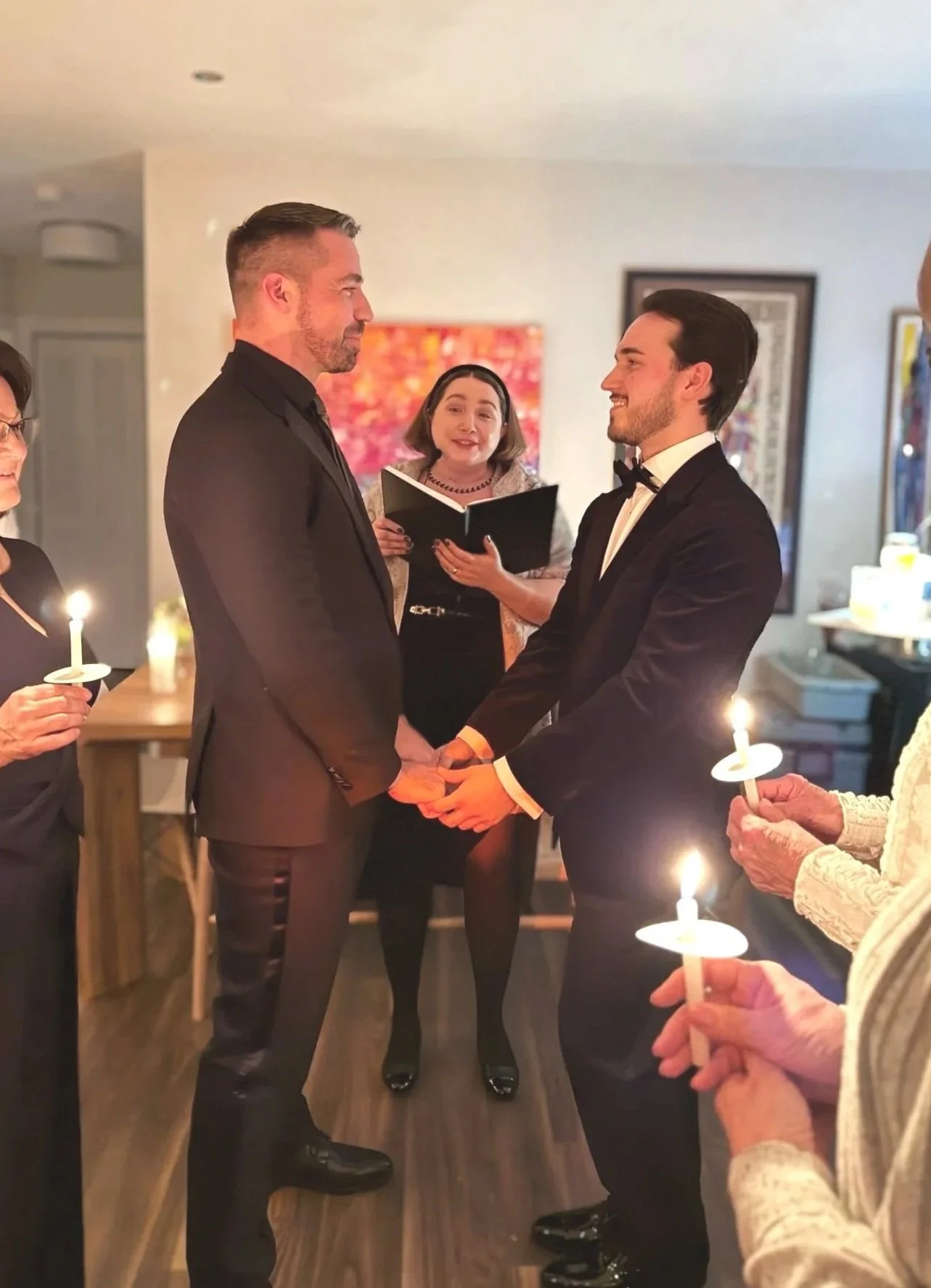 LGBTQ wedding ceremony in Washington DC with officiant
