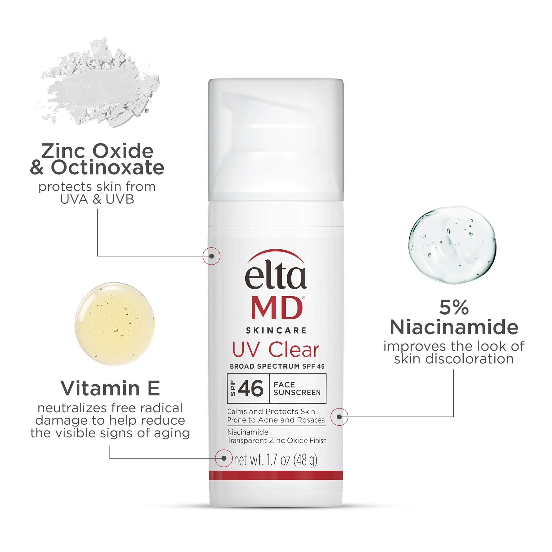 ELTA MD Sunscreen UV Clear 1.7oz/48g