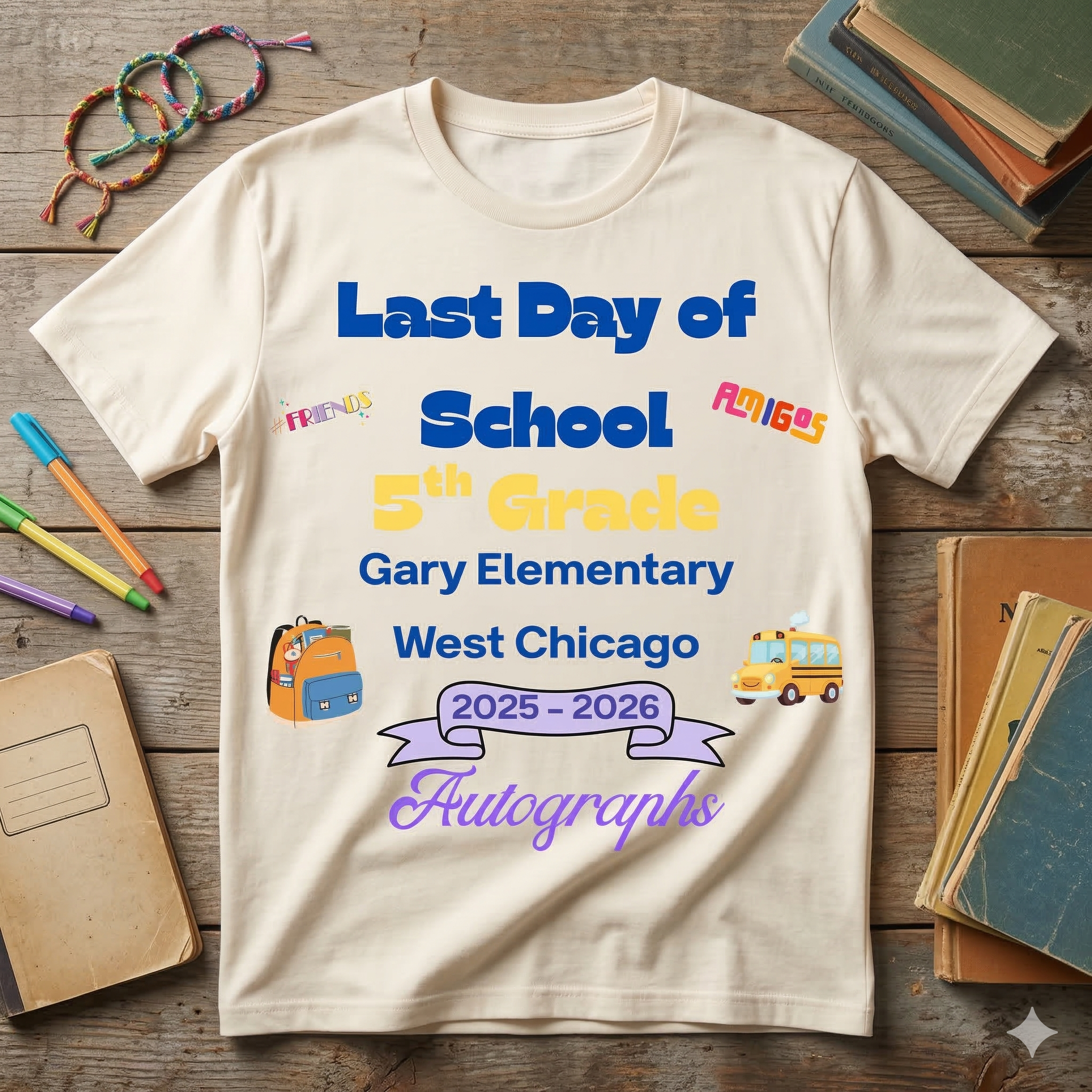Last Day of Fifth Grade Autograph