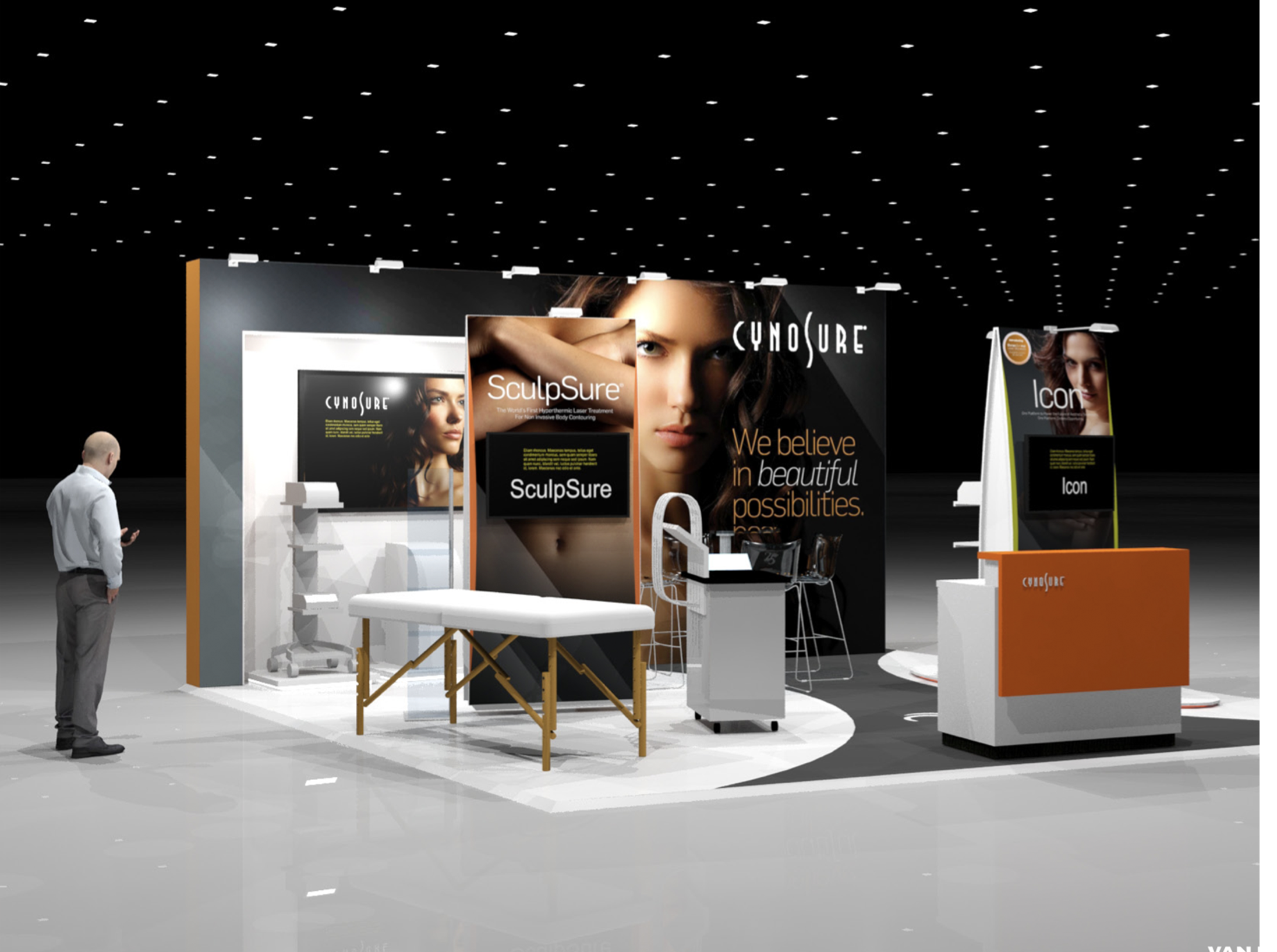 Cynosure branding – booth design