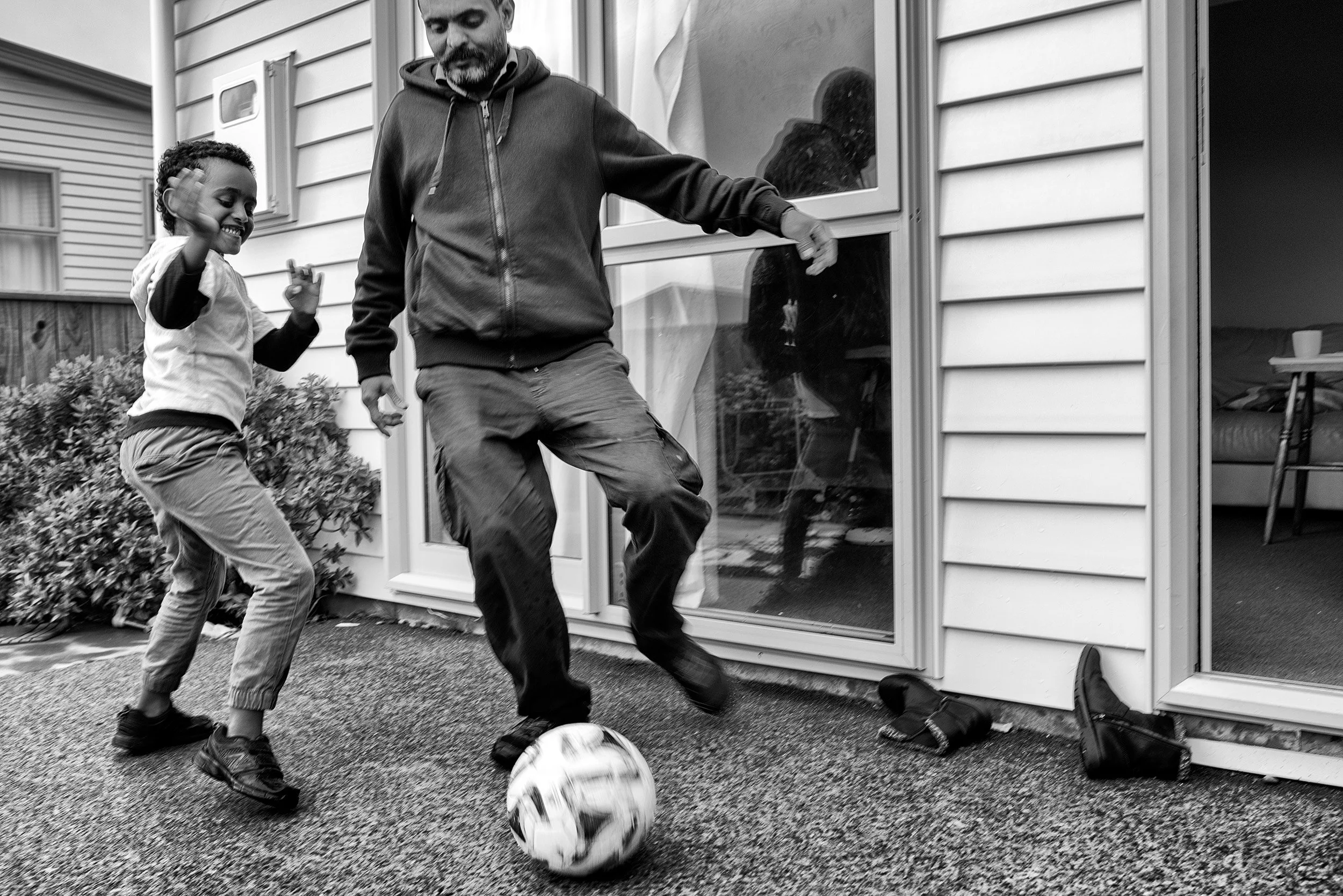 “I play soccer only with my kids.”
