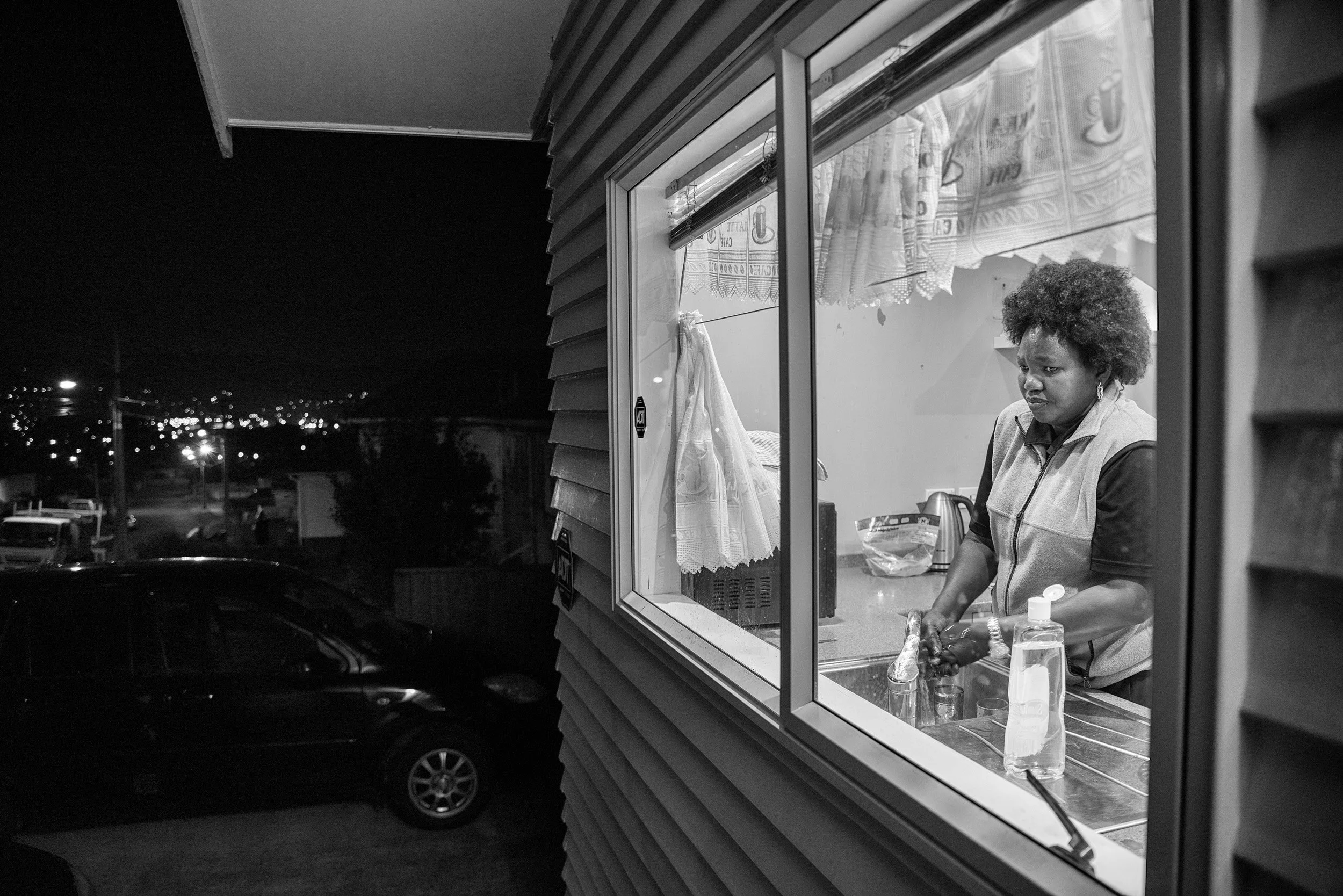 “Late at night and I’m still working. This time at home.”