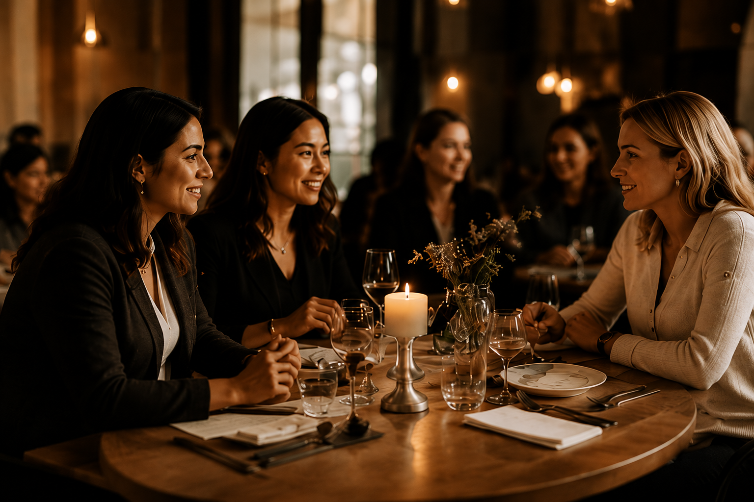 Professional women's networking event hosted by The Meeting Point.