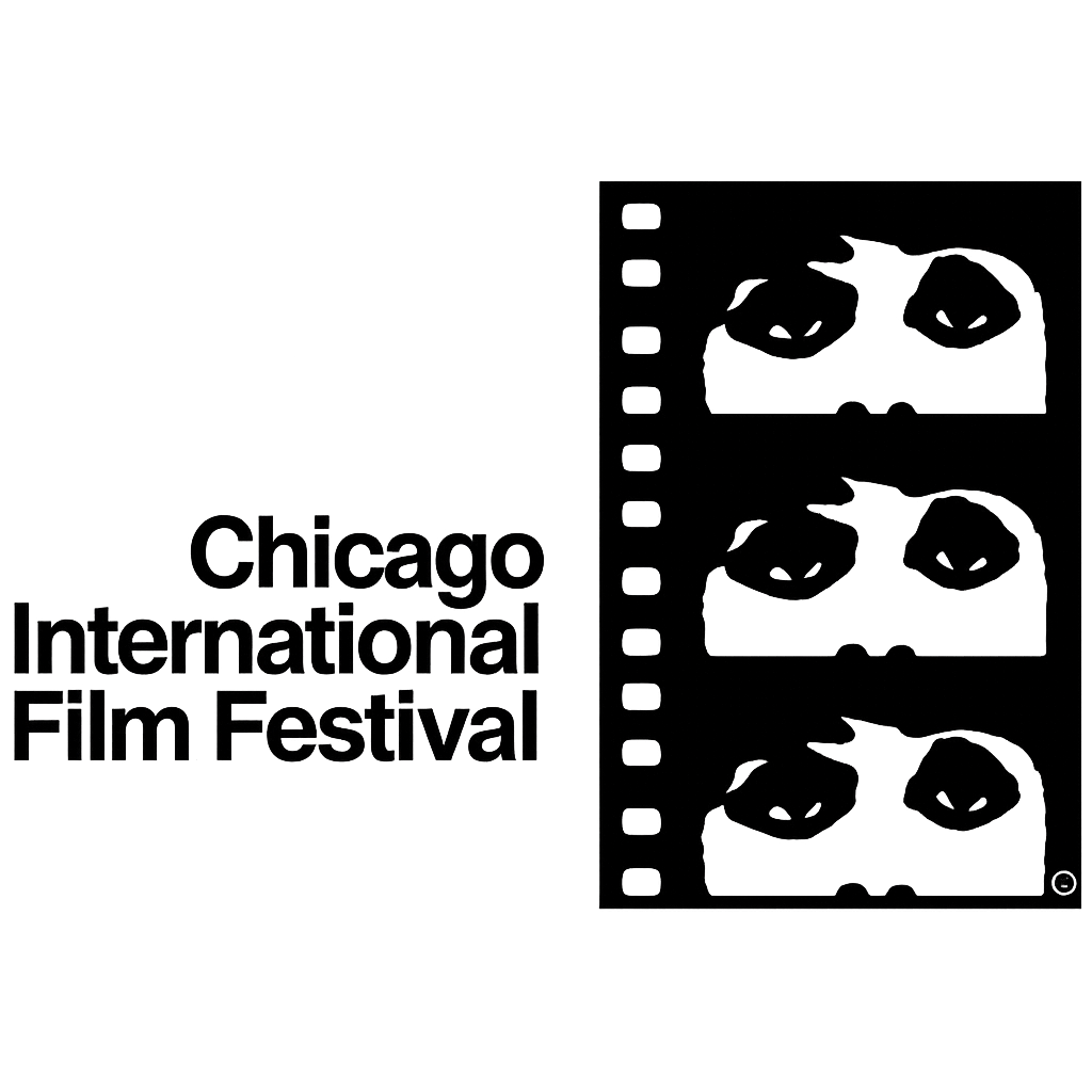 Chicago International Film Festival logo with a film strip decorated with pumpkins and the festival name.
