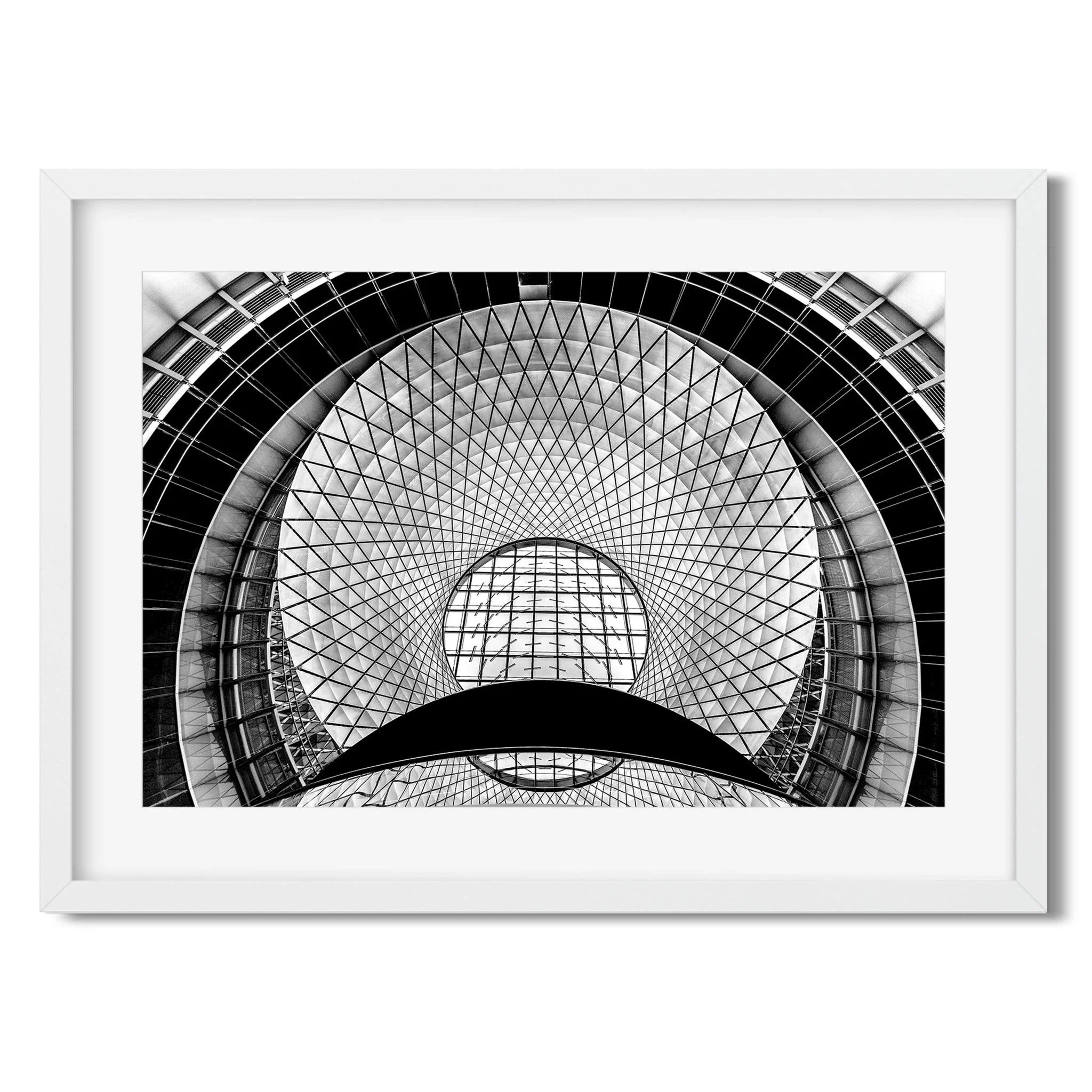 Fulton Street Subway Station - Black and White New York City Architecture Photography Fine Art Print