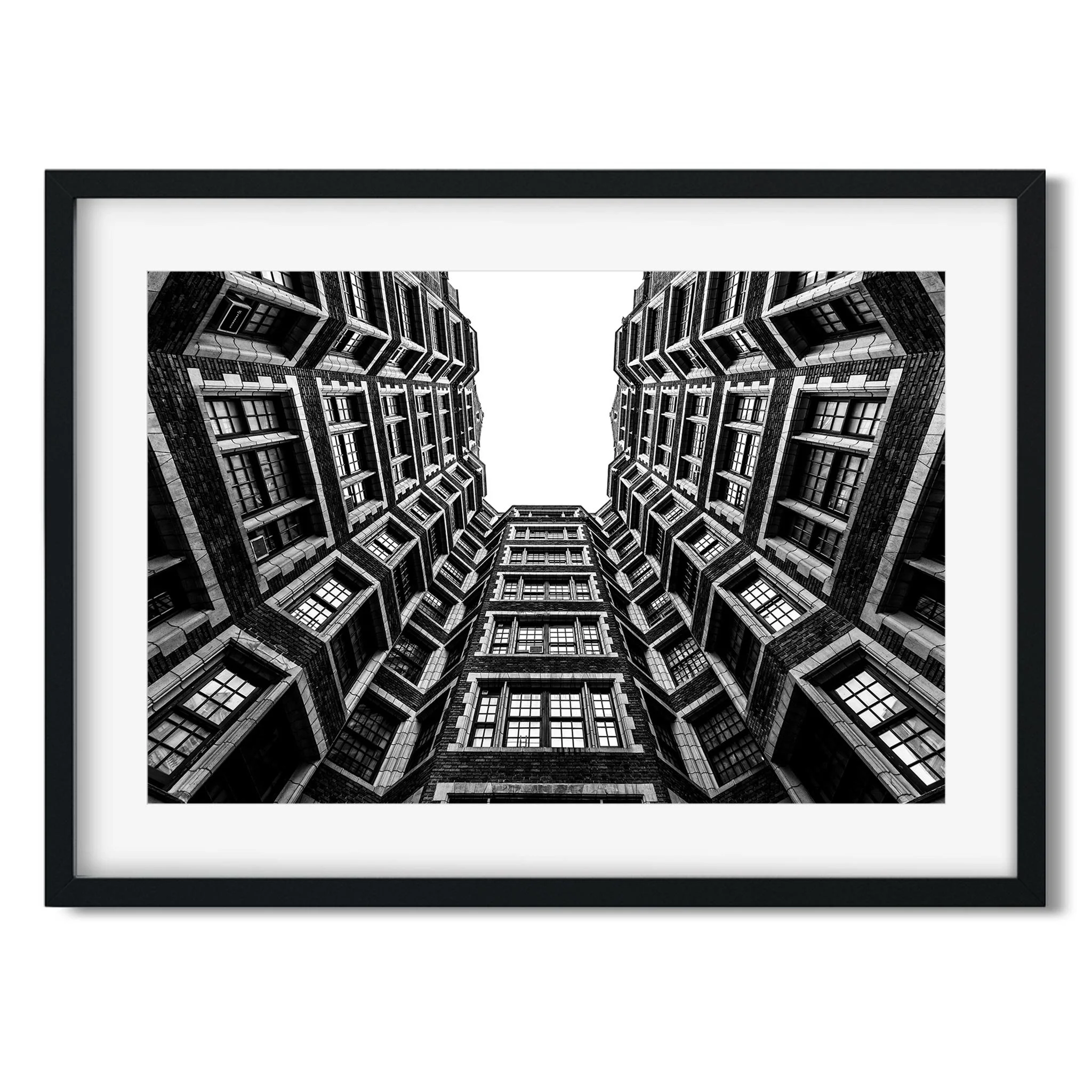 10th Street, Upper West Side - Black and White New York City Architecture Photography Fine Art Print
