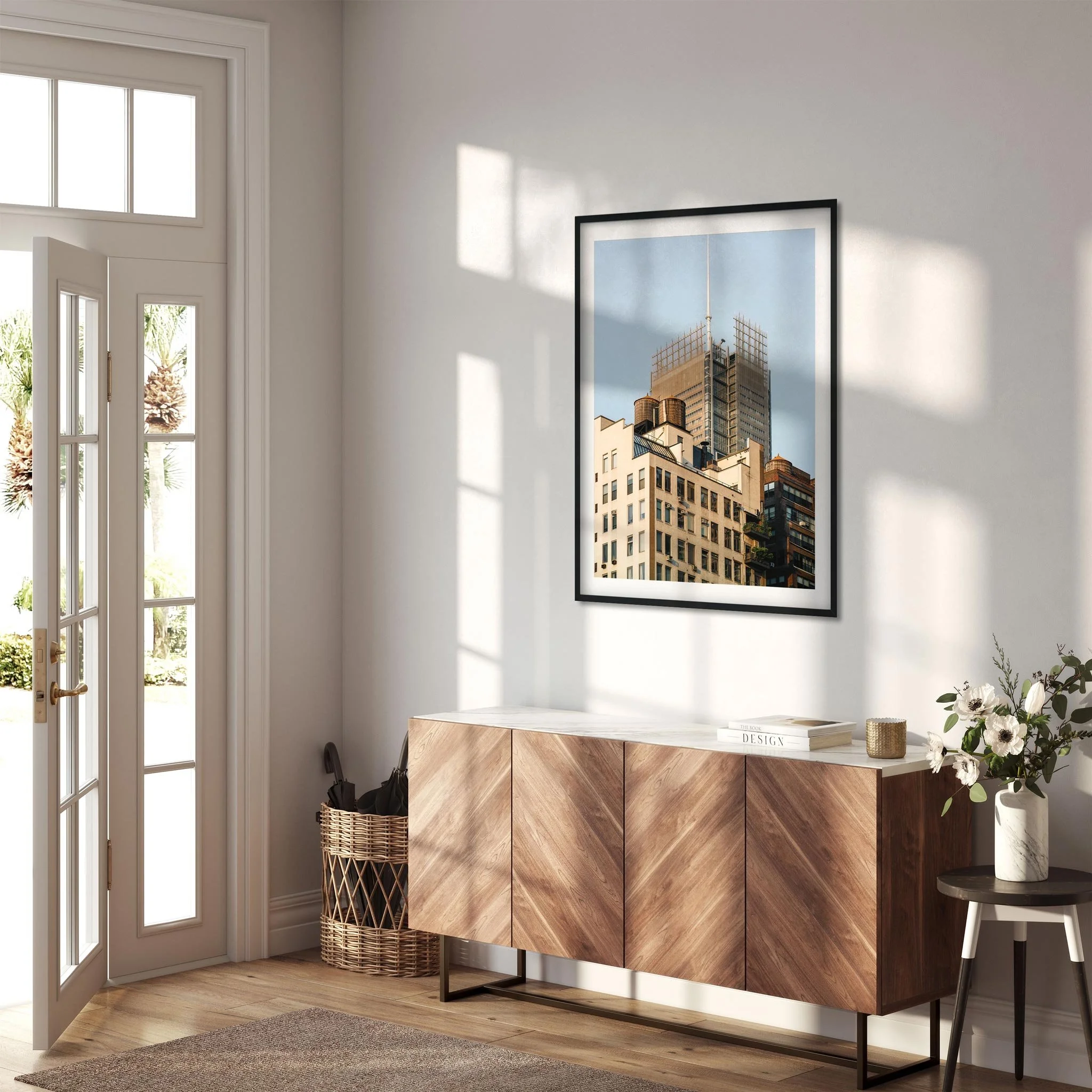 Water Tower on 344 W 38th St in Garment District - NYC Photography Color Fine Art Print Wall Art