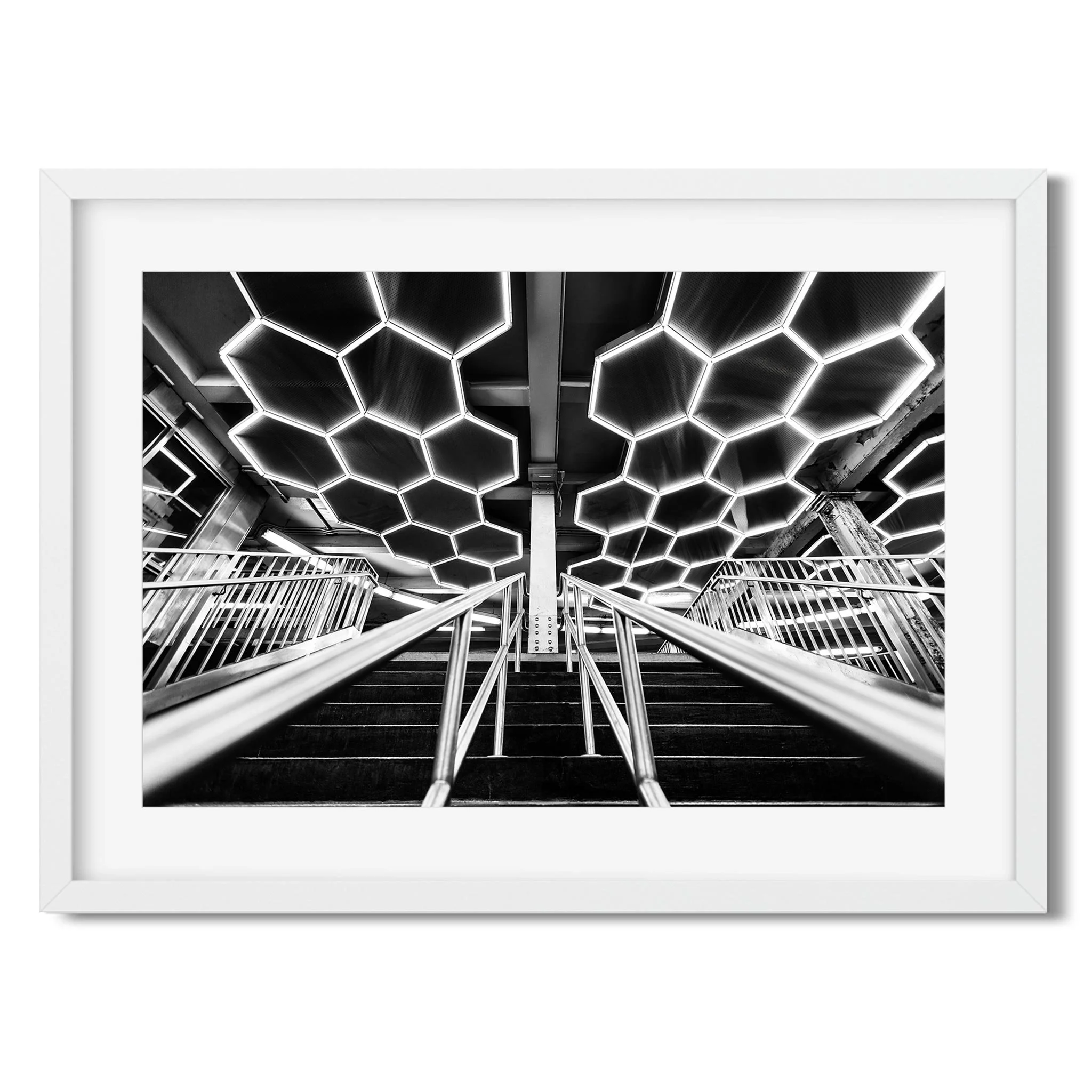 Bleecker Street Subway - Black and White New York City Architecture Photography Fine Art Print