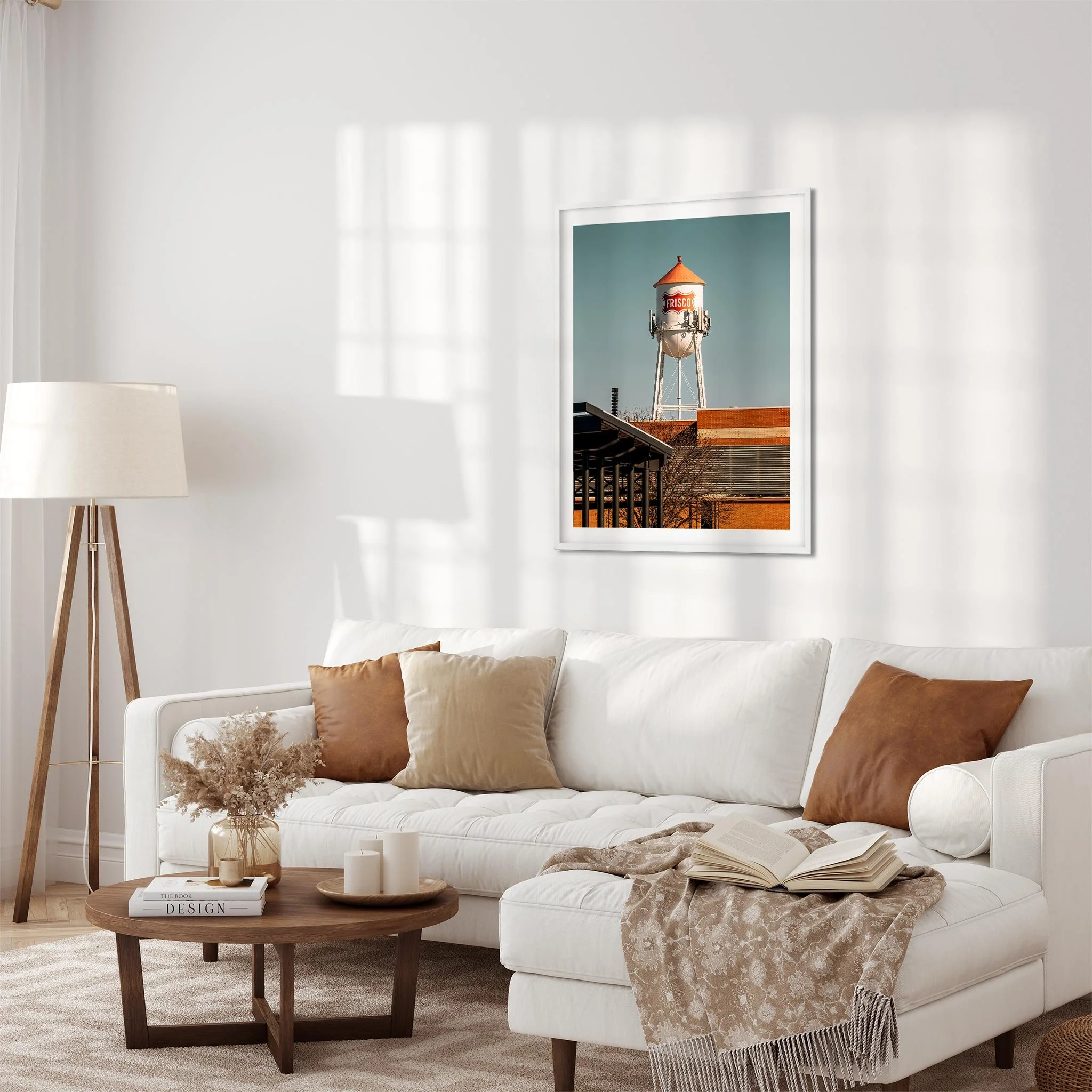 Frisco Water Tower in Frisco, Texas - Water Tower Photography Color Fine Art Print Wall Art