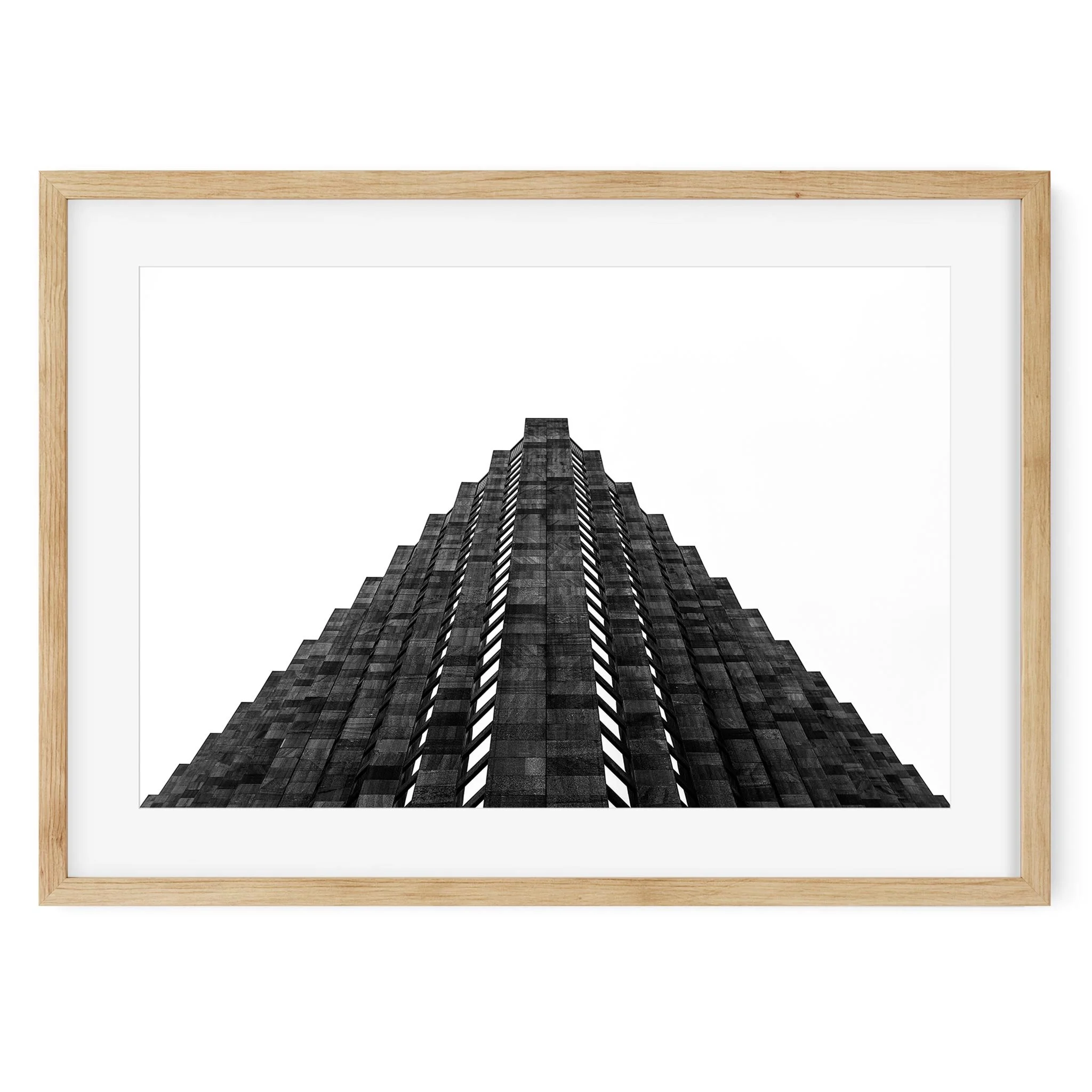 1300 Avenue of the Americas - Black and White New York City Architecture Photography Fine Art Print