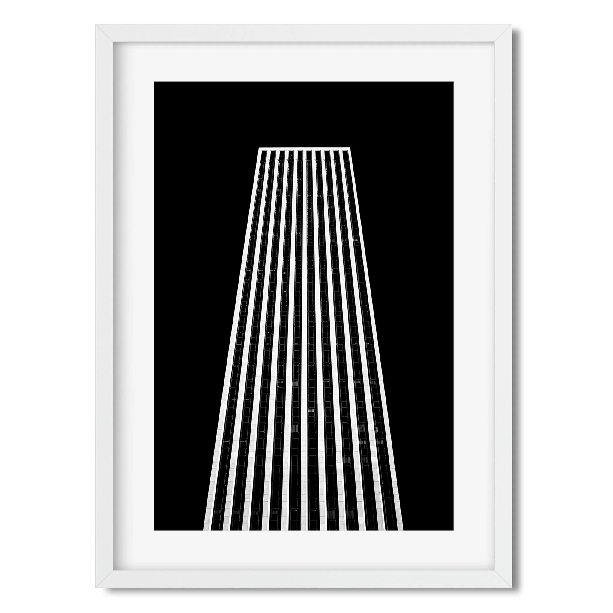General Motors Building - Black and White New York City Architecture Photography Fine Art Print