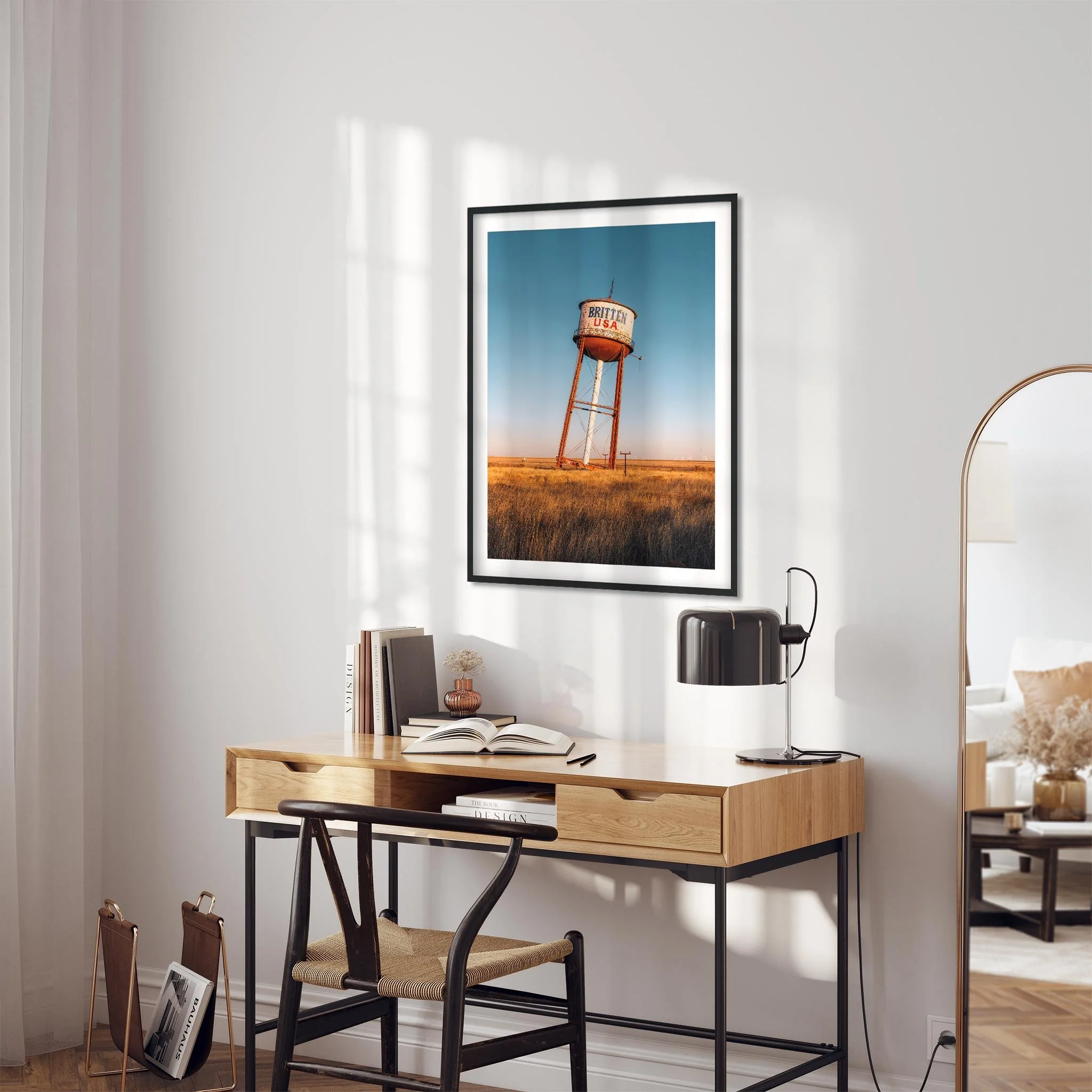 Britten USA Water Tower, Groom Texas - Water Tower Photography Color Fine Art Print Wall Art