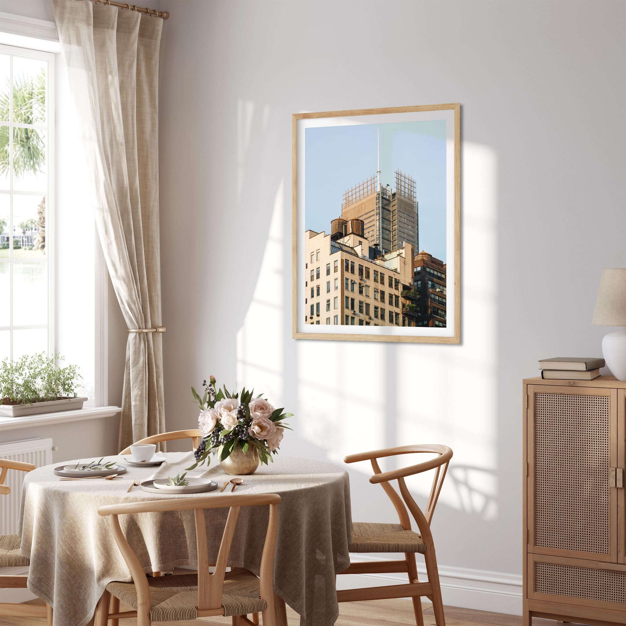 Water Tower on 344 W 38th St in Garment District - NYC Photography Color Fine Art Print Wall Art