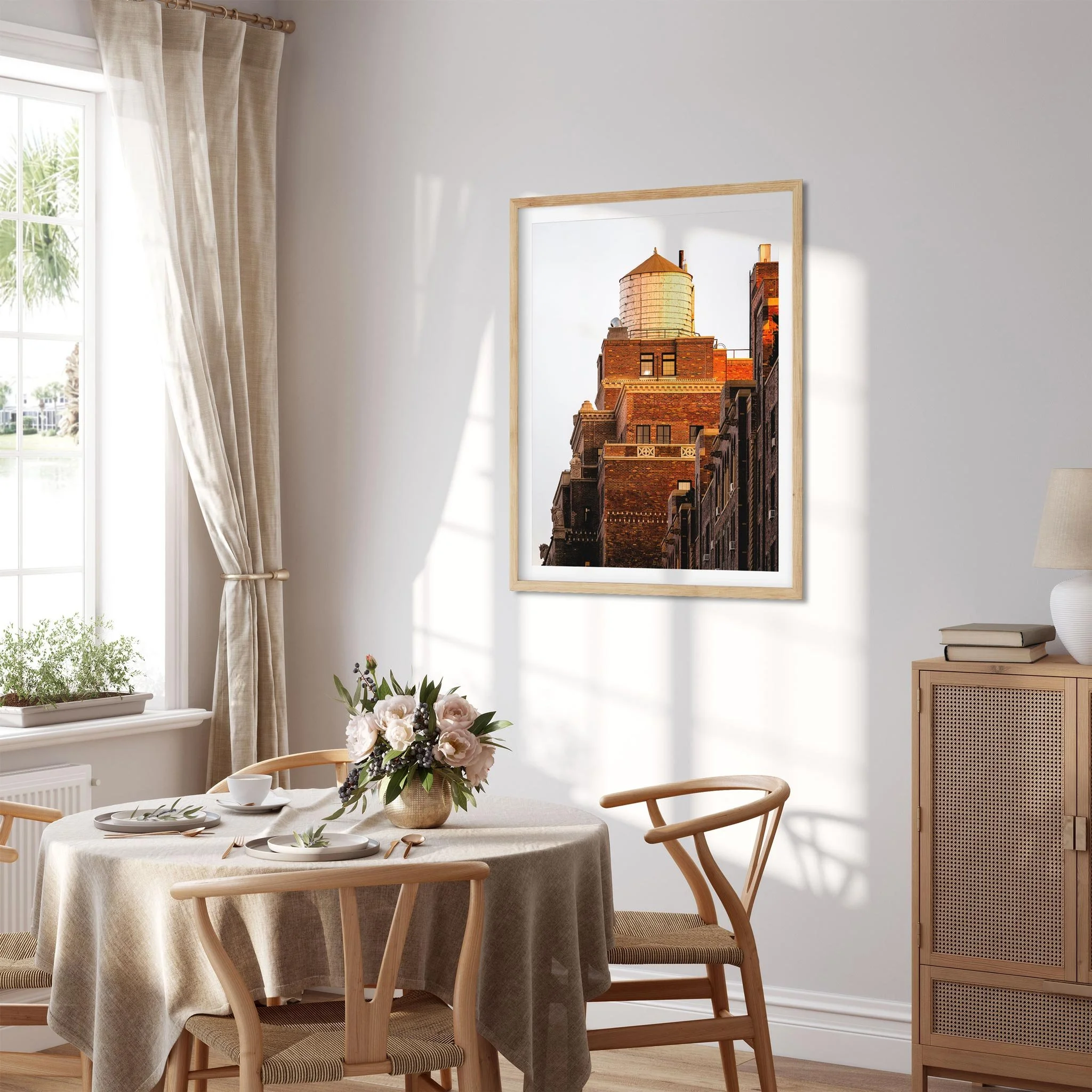 Water Tower at Sunset in Chelsea Manhattan - NYC Photography Color Fine Art Print Wall Art