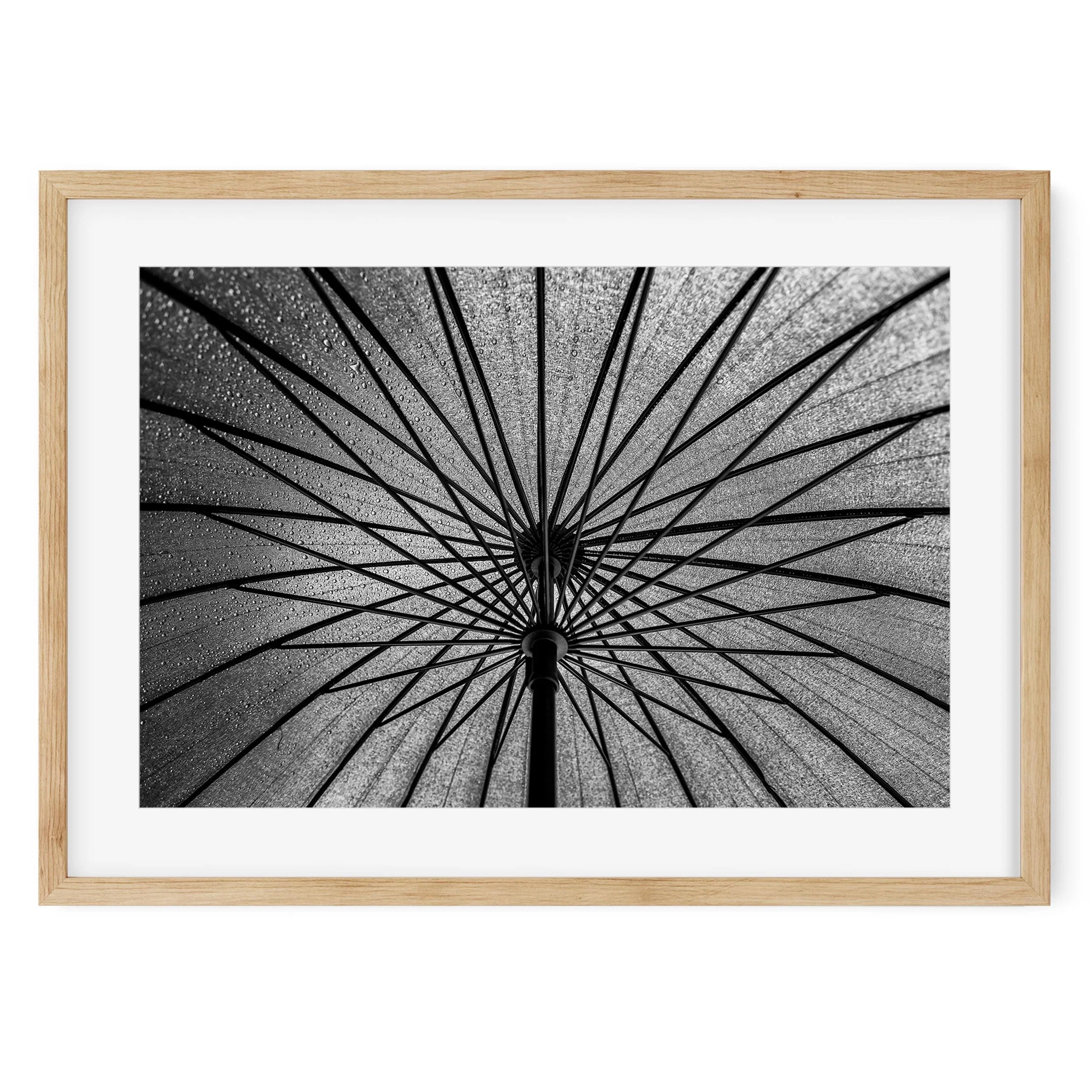 Umbrella Brooklyn - Black and White New York City Architecture Photography Fine Art Print