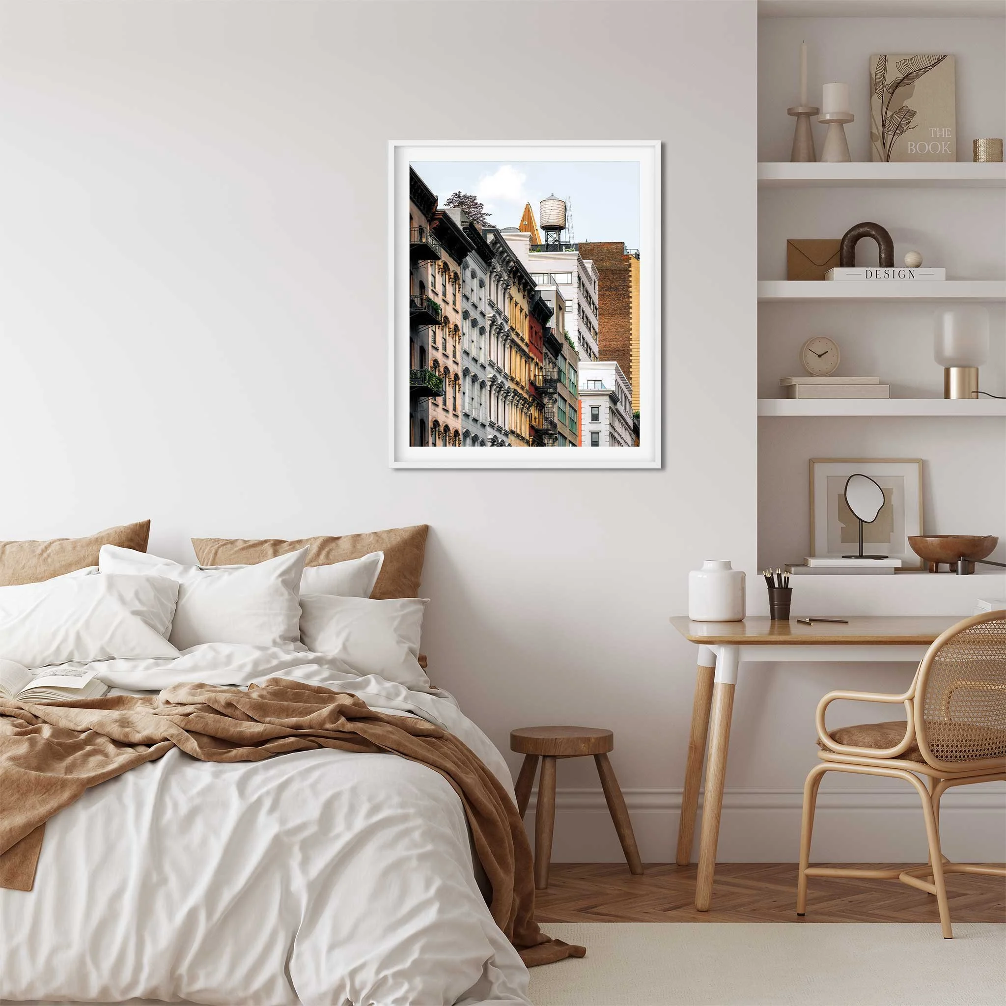 Water Tower on Murray Street Tribeca - New York City Photography Color Fine Art Print Wall Art