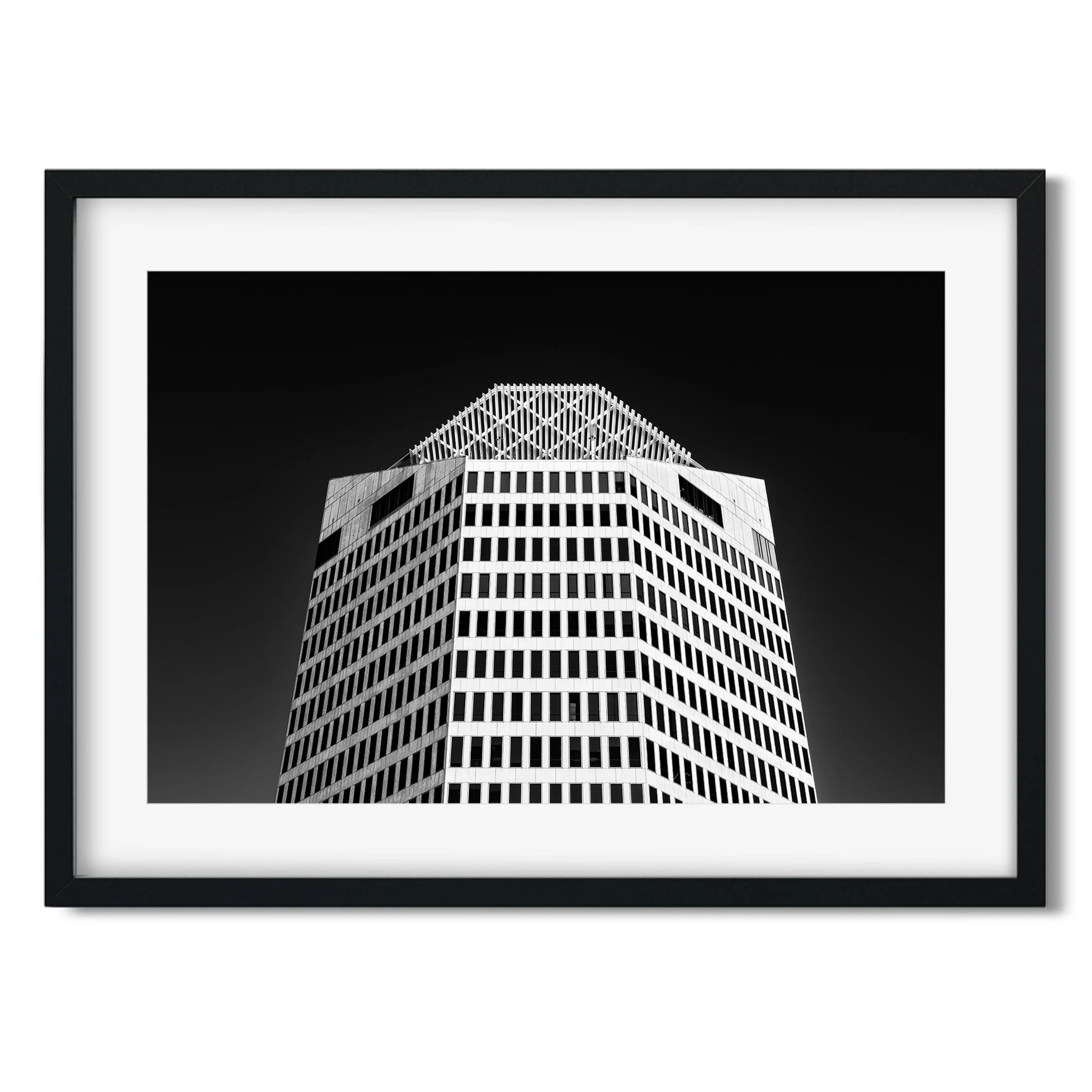 2101 Ross Avenue, Dallas - Black and White Texas Architecture Photography Fine Art Print