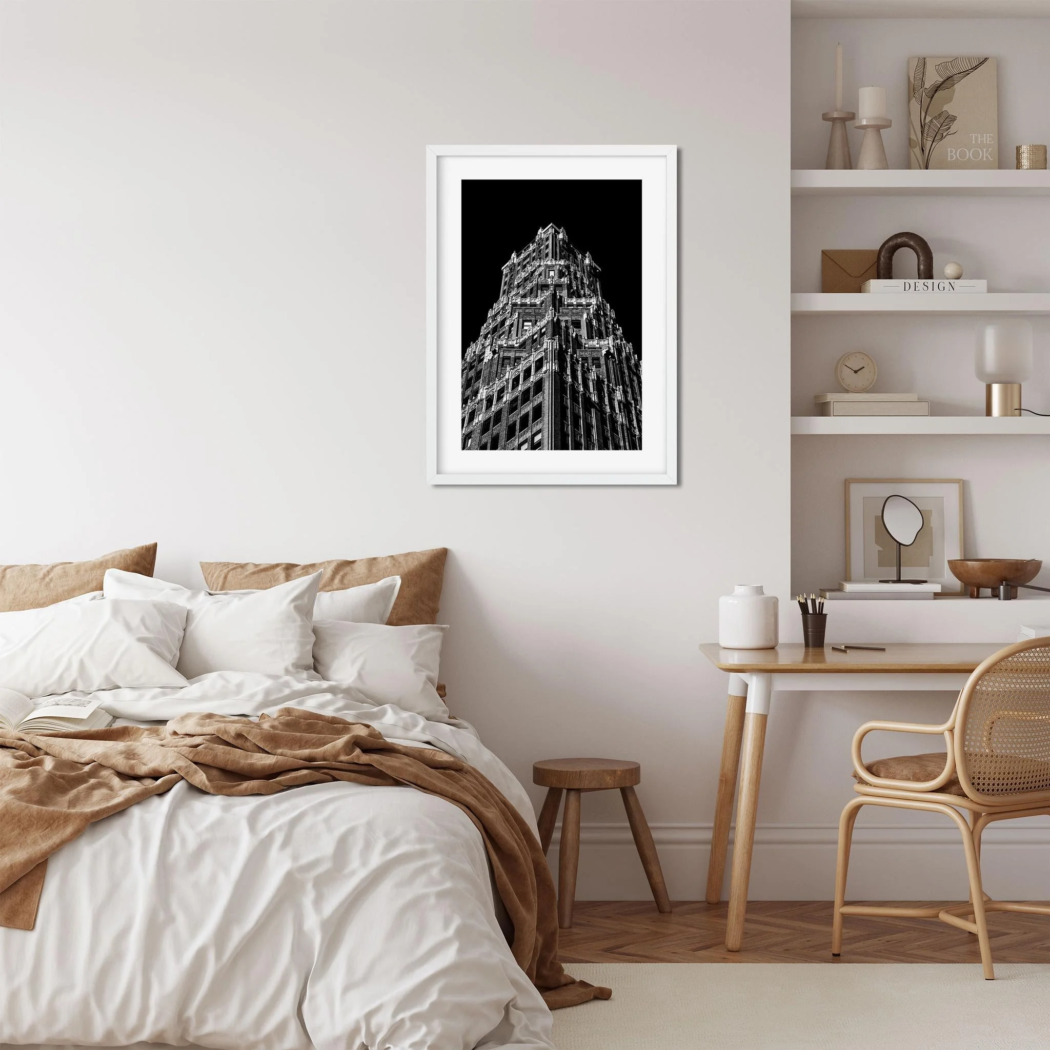66 Court Street, Brooklyn - Black and White New York City Architecture Photography Fine Art Print