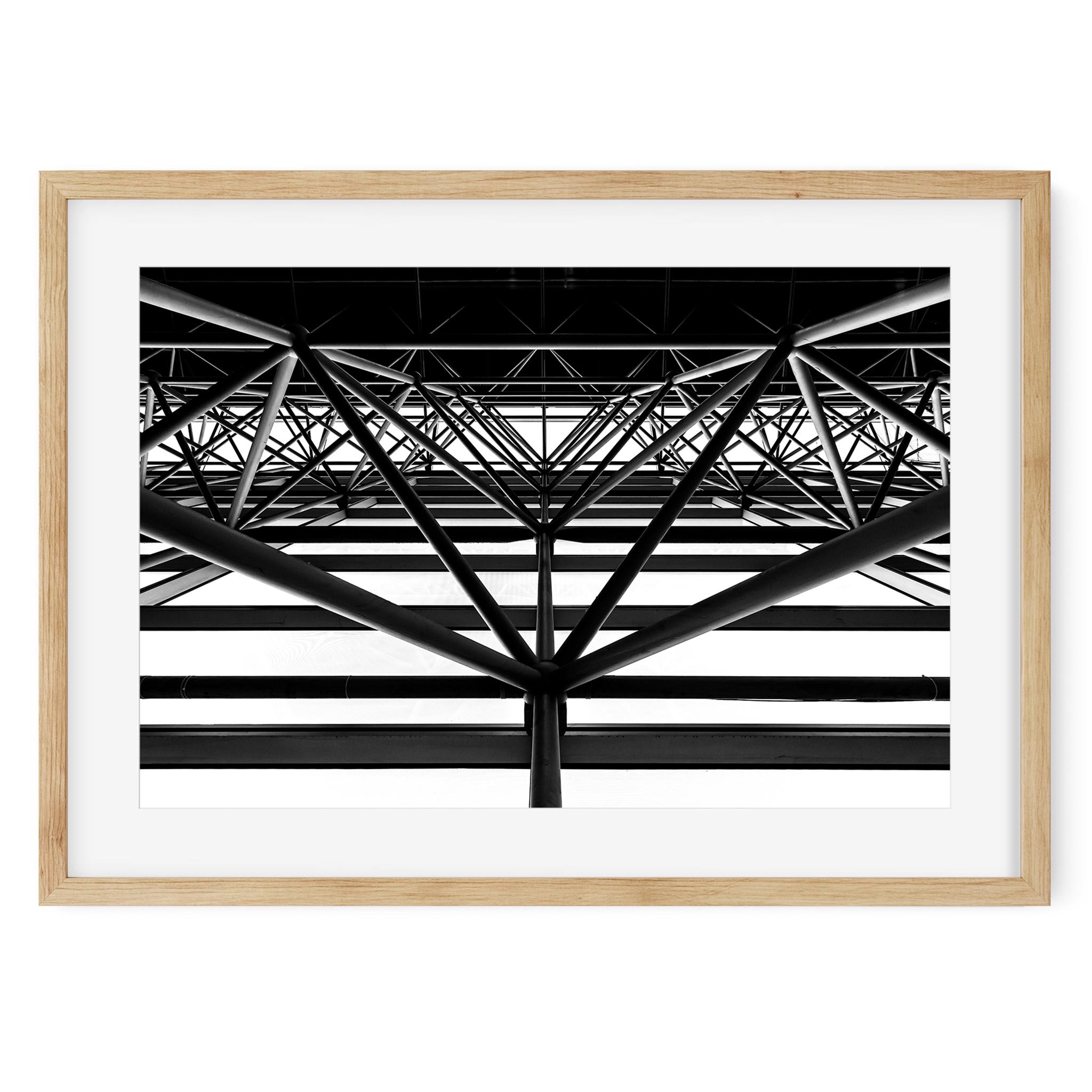 Jacob K. Javits Convention Center - Black and White NYC Architecture Photography Fine Art Print