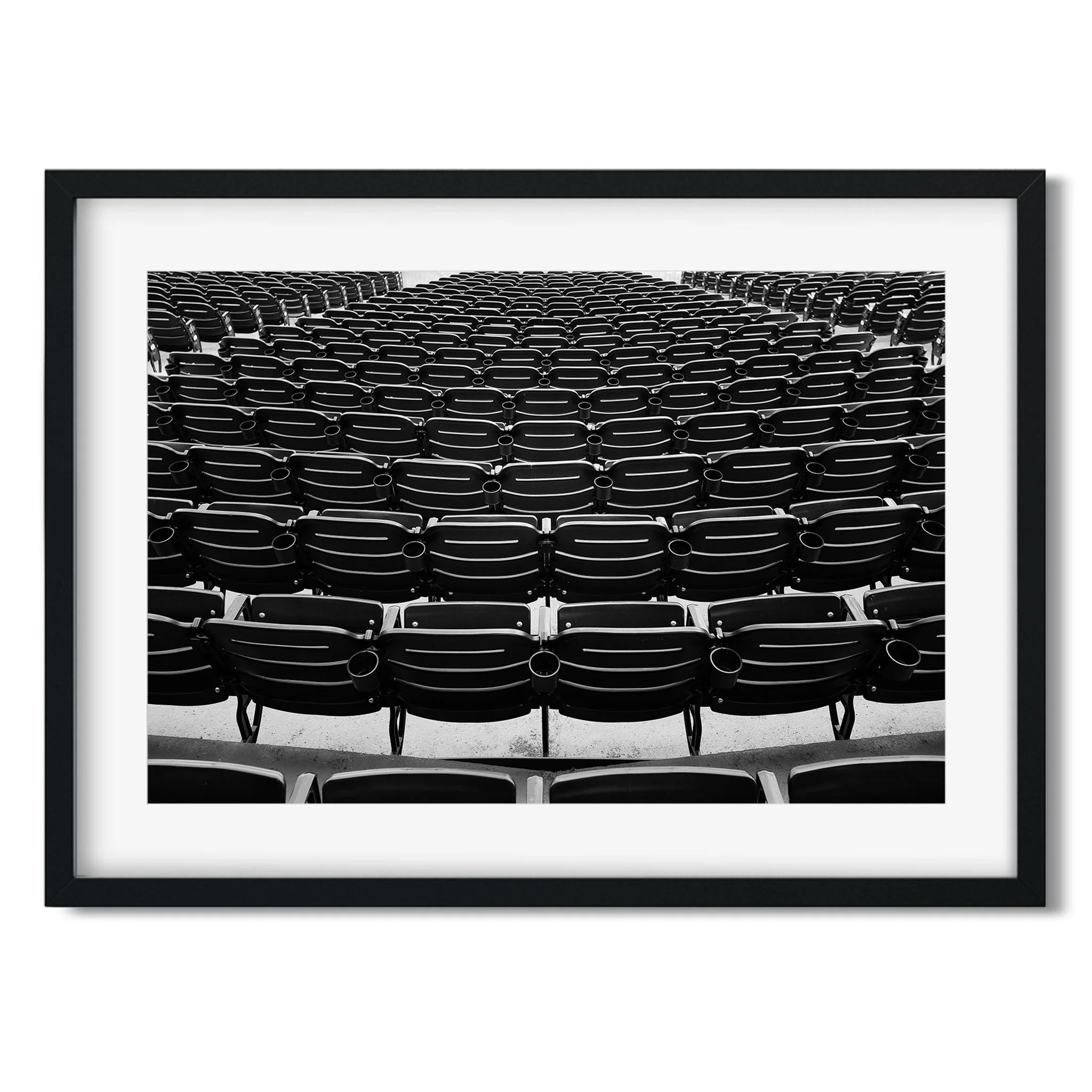 Baseball Park, Brooklyn - Black and White New York City Architecture Photography Fine Art Print