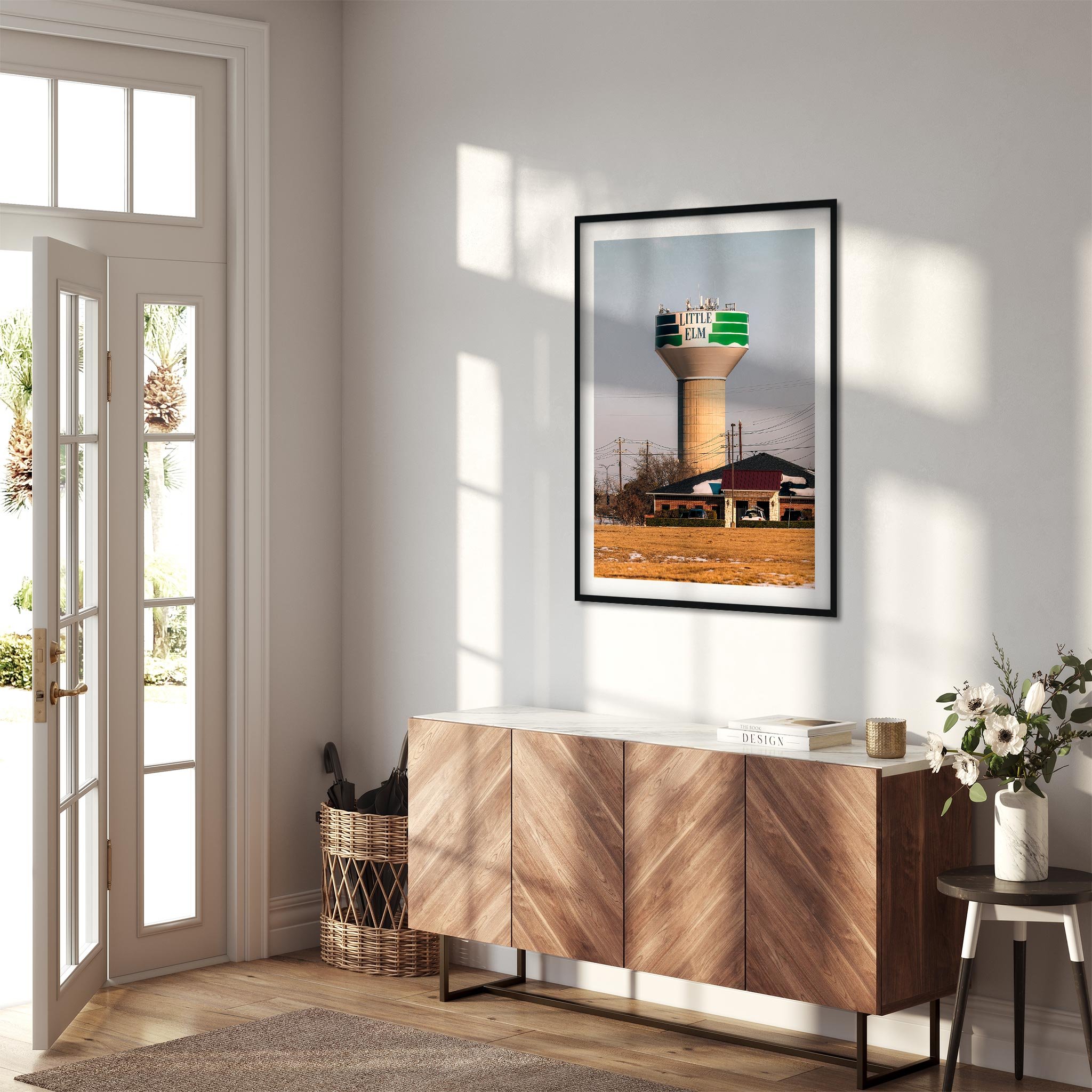 Water Tower in Little Elm, Texas - Water Tower Photography Color Fine Art Print Wall Art