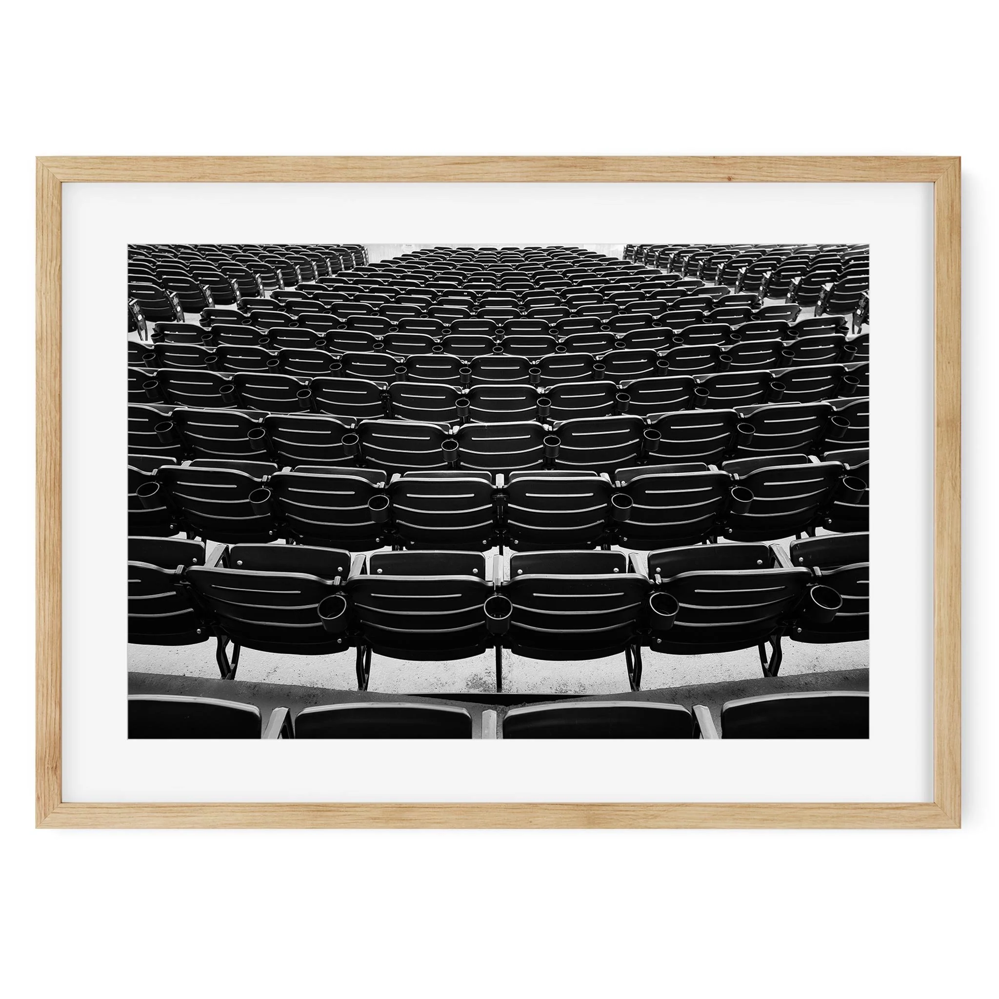 Baseball Park, Brooklyn - Black and White New York City Architecture Photography Fine Art Print