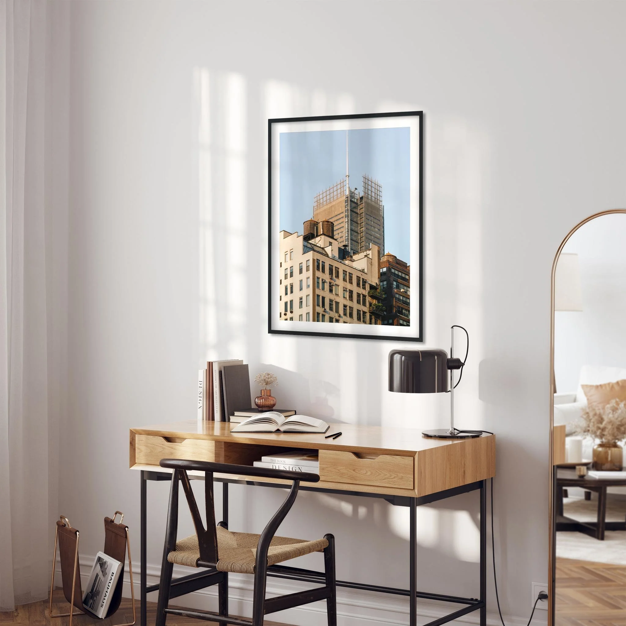 Water Tower on 344 W 38th St in Garment District - NYC Photography Color Fine Art Print Wall Art
