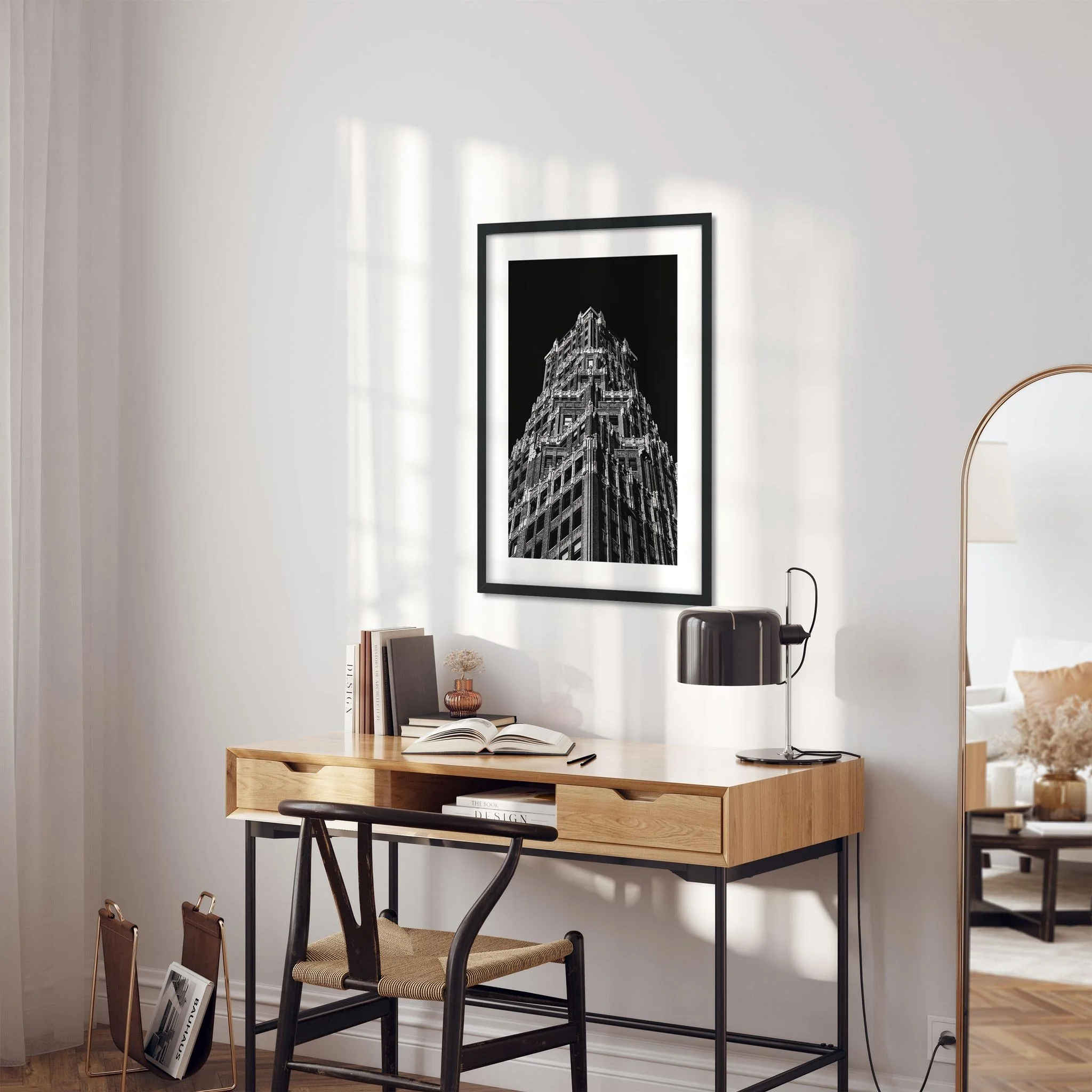 66 Court Street, Brooklyn - Black and White New York City Architecture Photography Fine Art Print